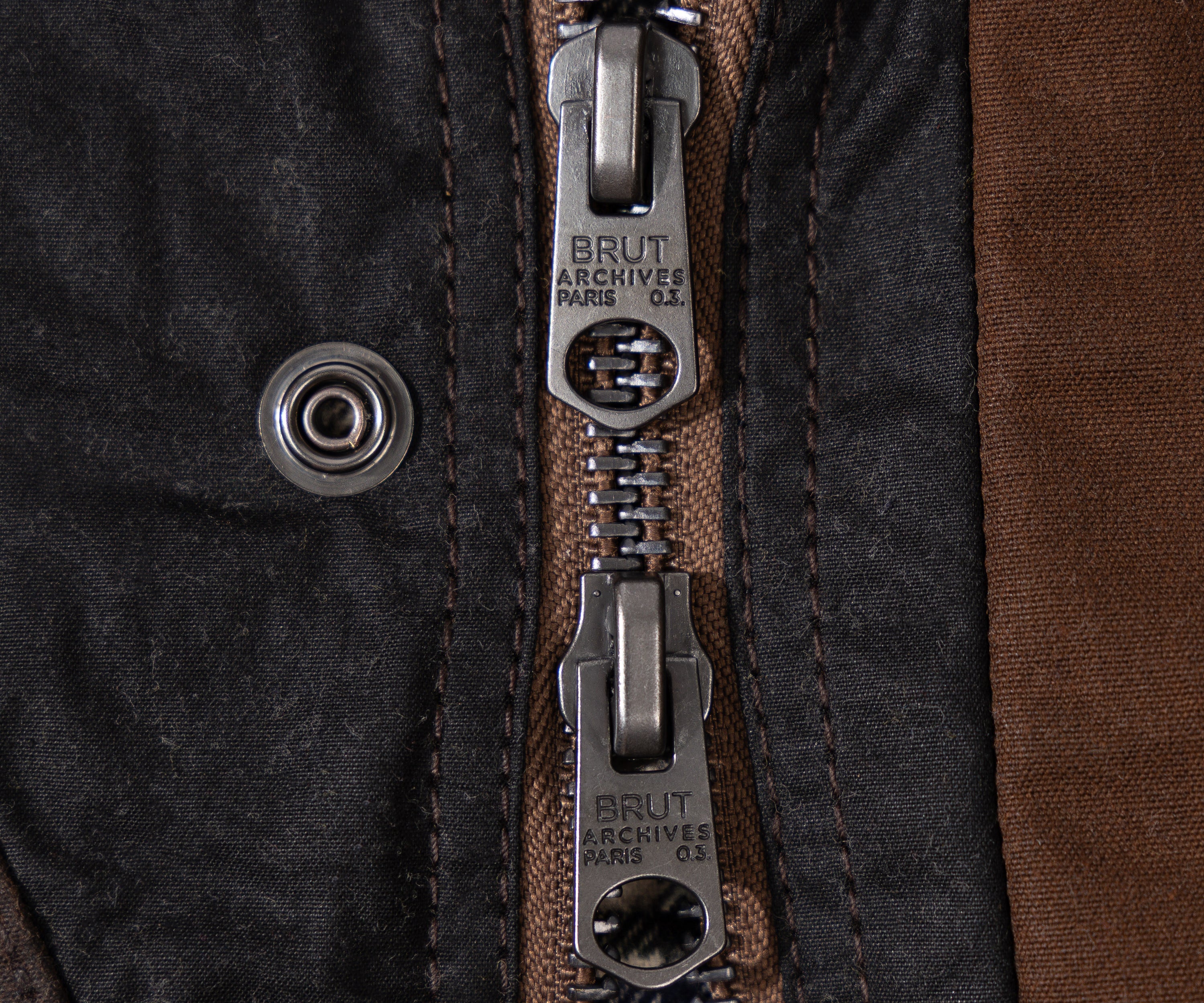 REWORK® TACTICAL WAX JACKET - N° 011 Manteaux et vestes MEDIUM / MARRON - BRUT Clothing