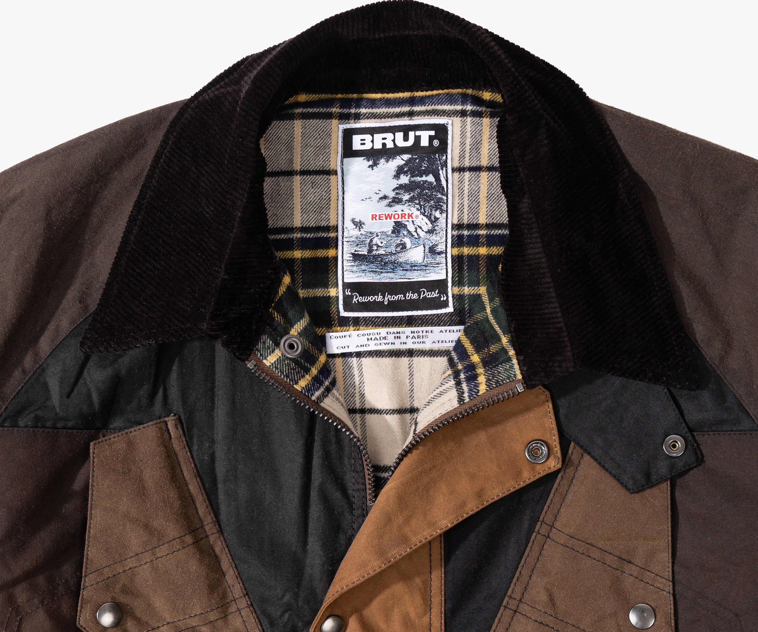 REWORK® TACTICAL WAX JACKET - N° 012 Coats & Jackets MEDIUM / BROWN - BRUT Clothing