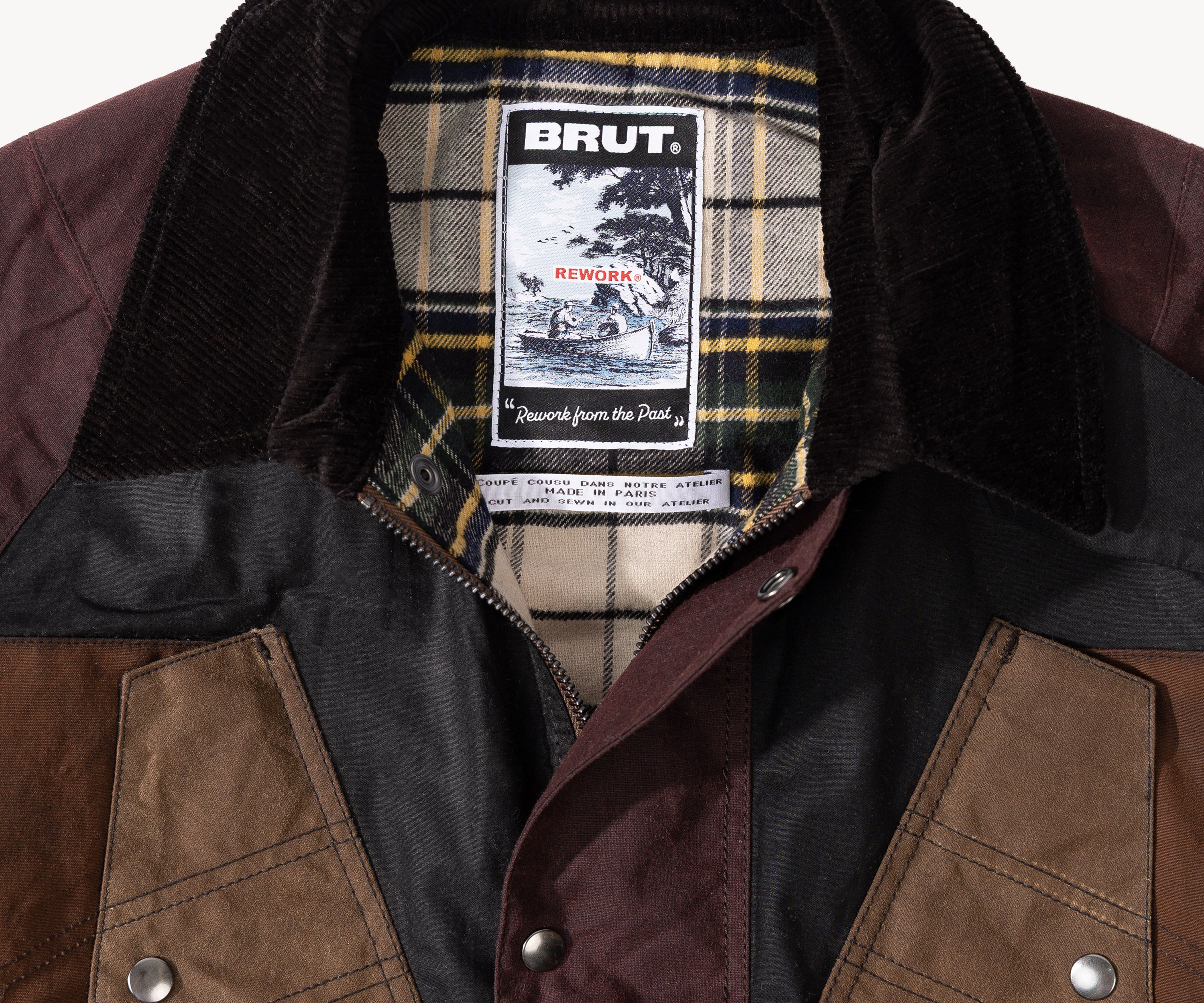 REWORK® TACTICAL WAX JACKET - N° 008 Coats & Jackets MEDIUM / BROWN - BRUT Clothing