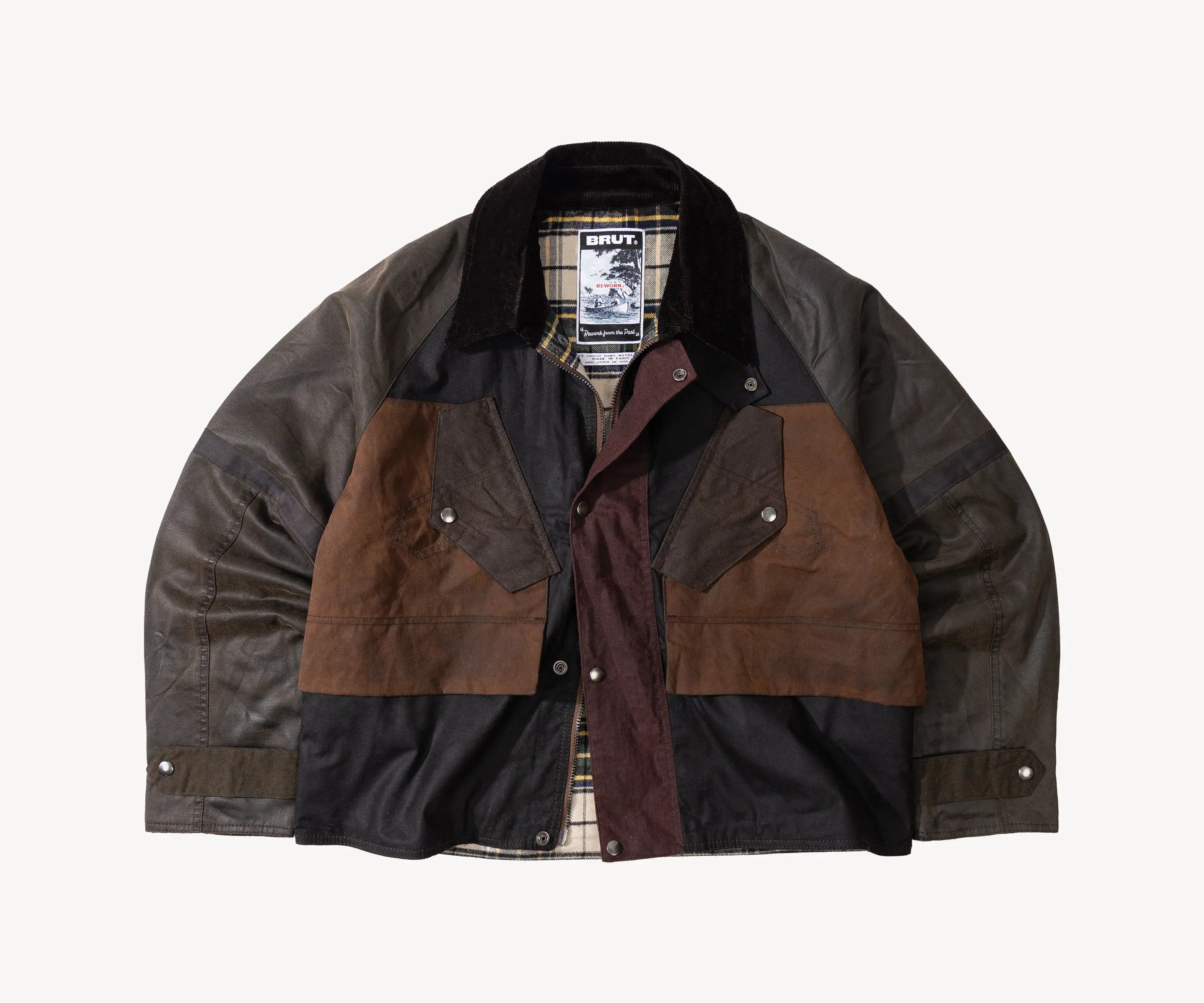 REWORK® TACTICAL WAX JACKET - N° 009 Coats & Jackets MEDIUM / BROWN - BRUT Clothing