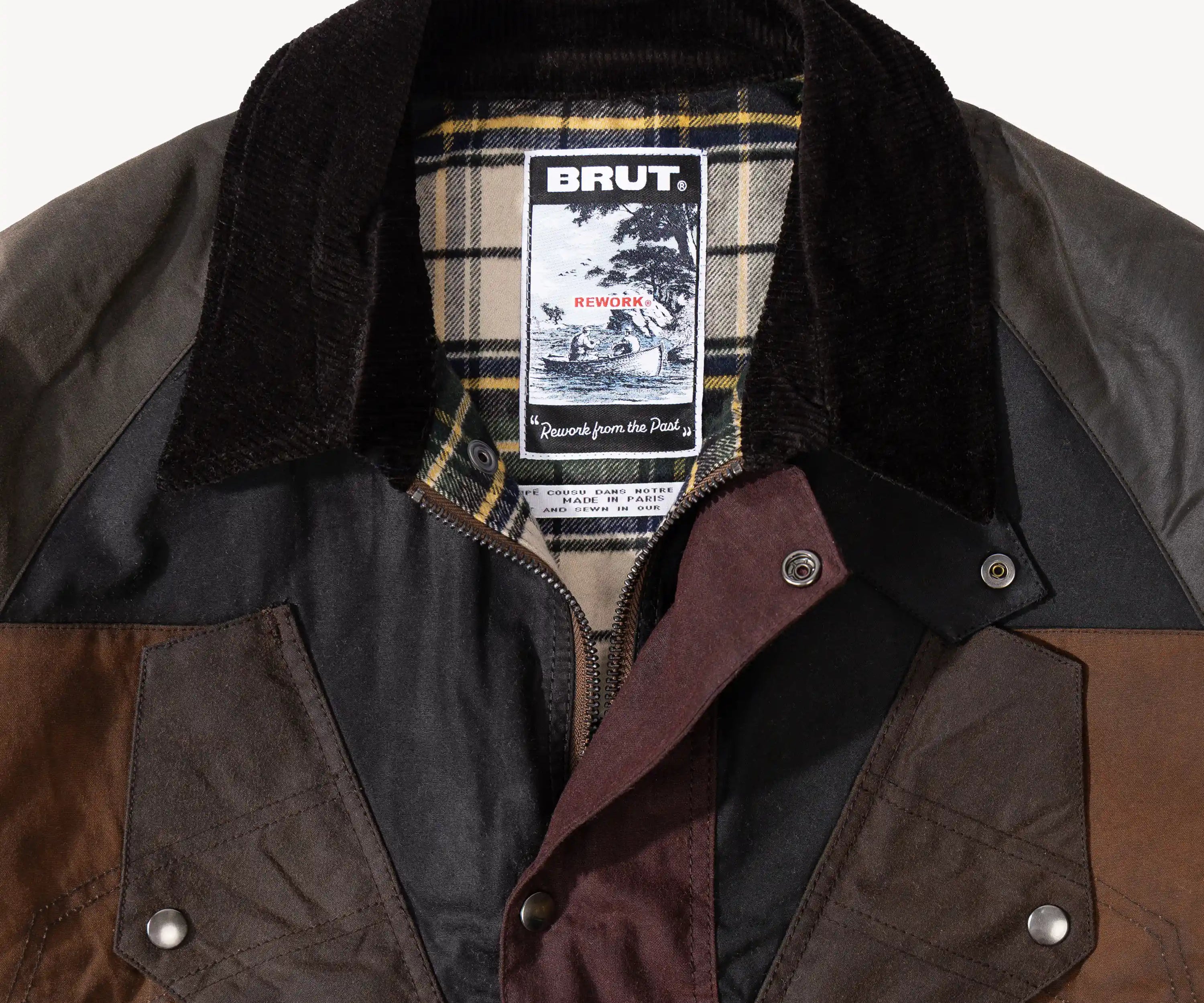 REWORK® TACTICAL WAX JACKET - N° 009 Coats & Jackets MEDIUM / BROWN - BRUT Clothing