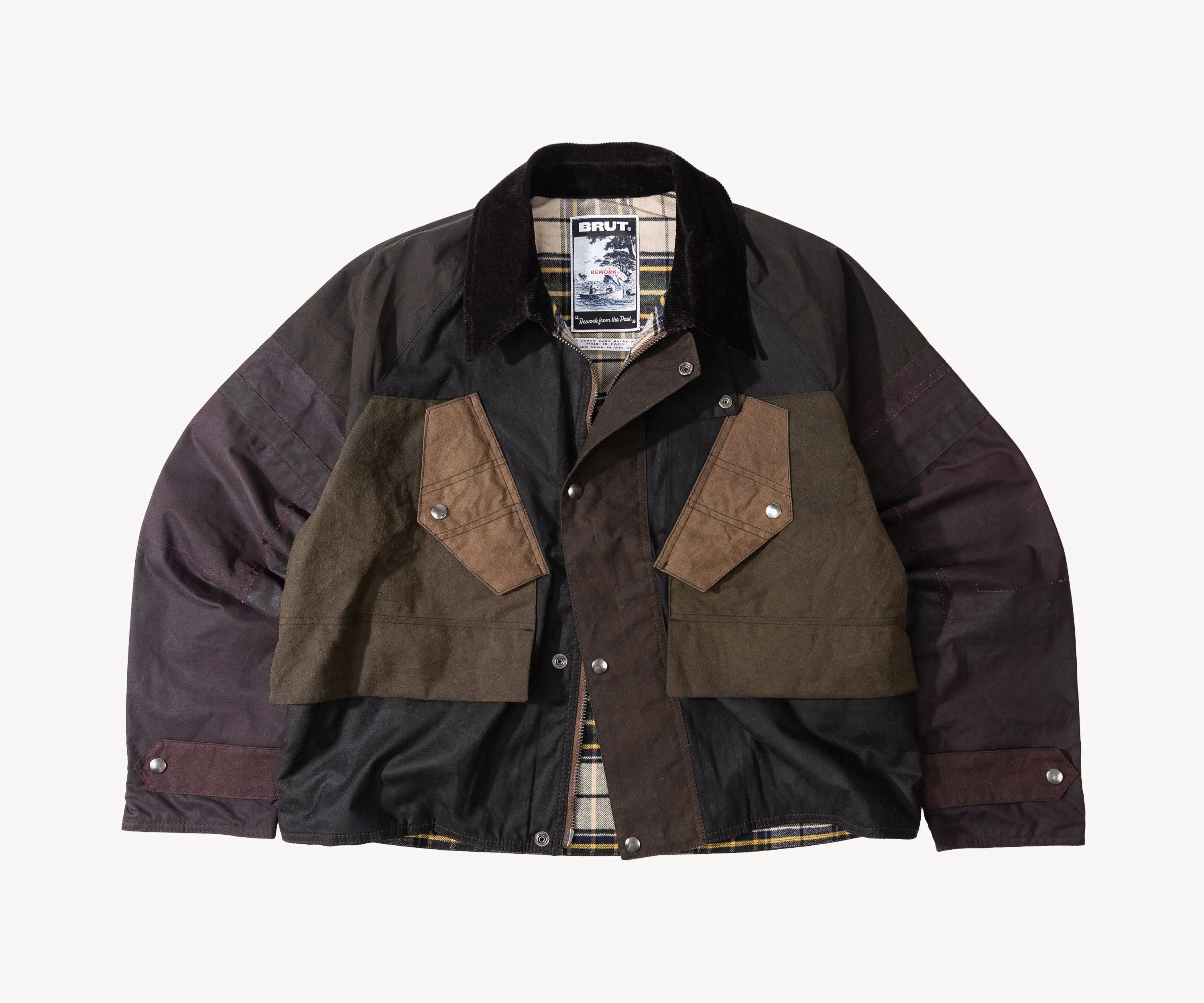 REWORK® TACTICAL WAX JACKET - N° 003 Coats & Jackets SMALL / BROWN - BRUT Clothing
