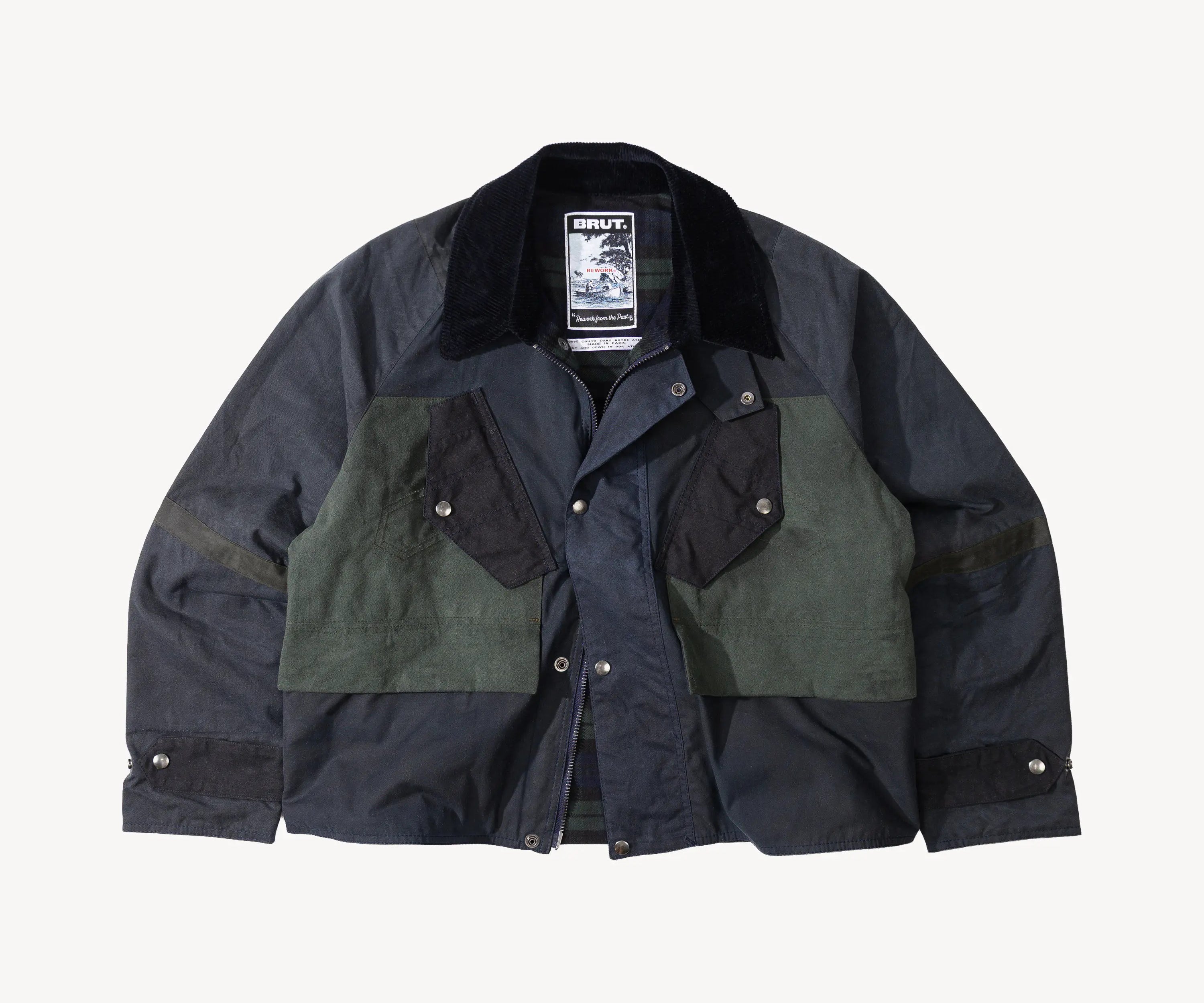 REWORK® TACTICAL WAX JACKET - N° 001 Coats & Jackets SMALL / BLUE - BRUT Clothing