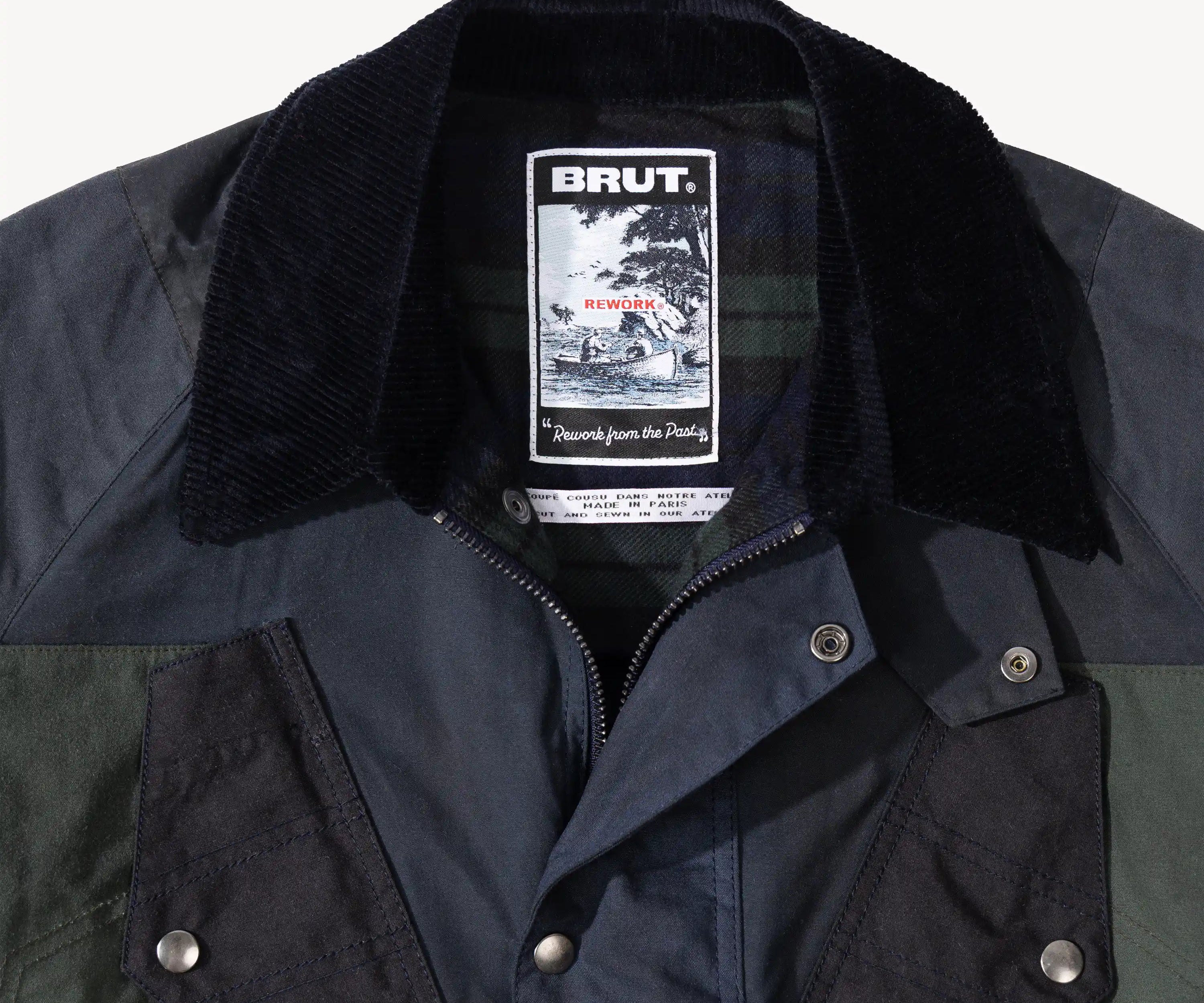 REWORK® TACTICAL WAX JACKET - N° 001 Coats & Jackets SMALL / BLUE - BRUT Clothing
