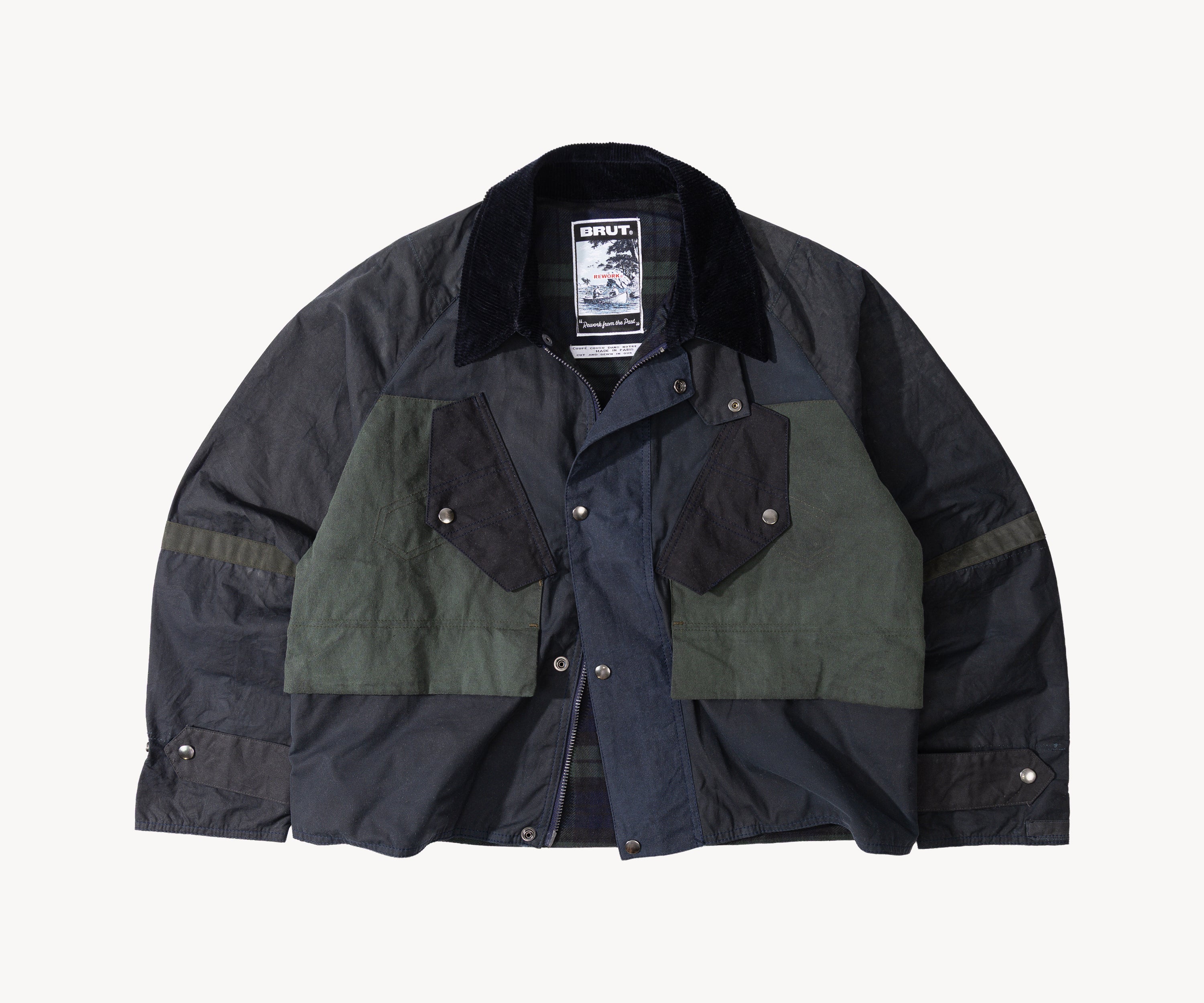 EWORK® TACTICAL WAX JACKET - N° 002 SMALL / BLEU - BRUT Clothing