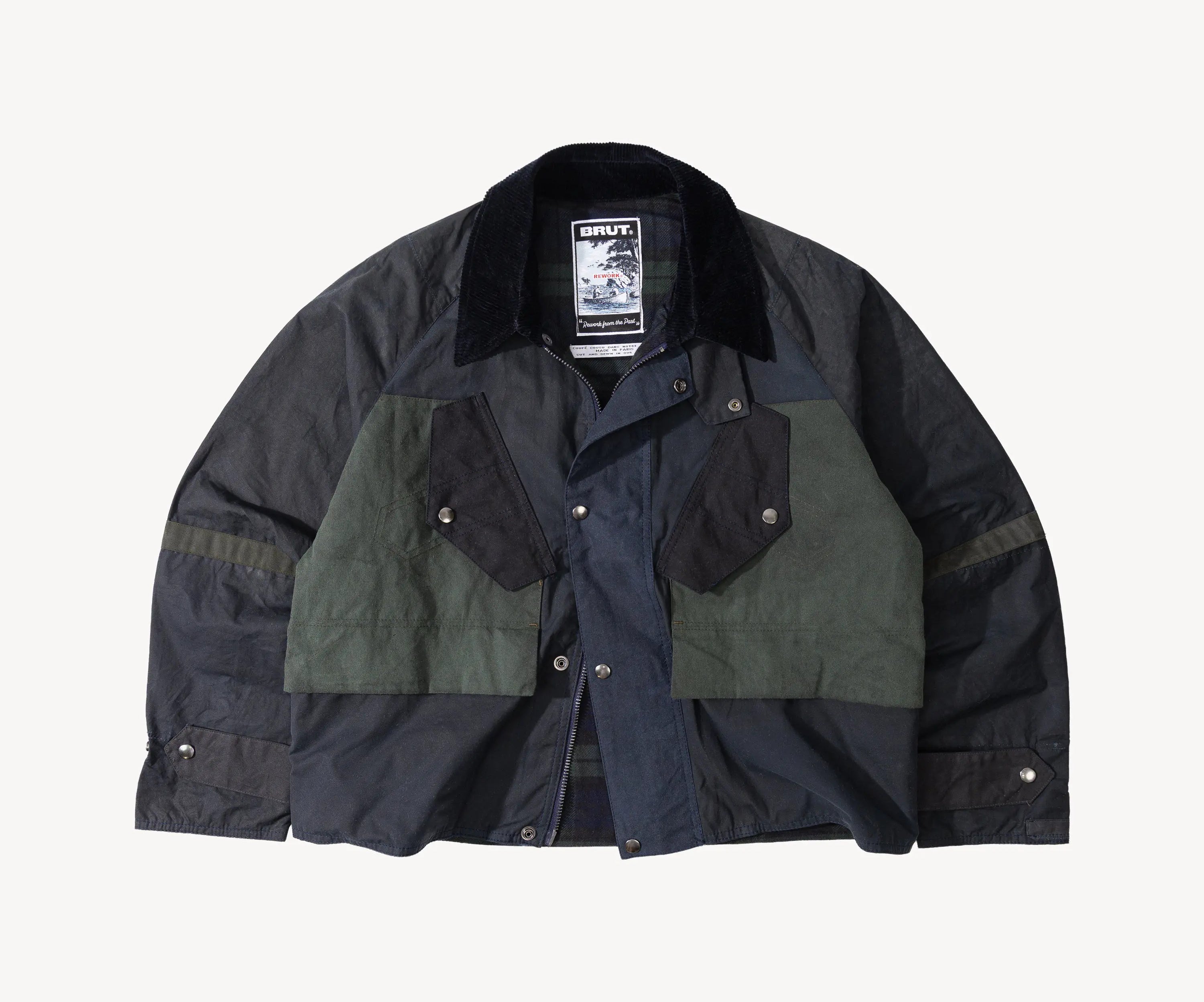 REWORK® TACTICAL WAX JACKET - N° 002 Coats & Jackets SMALL / BLUE - BRUT Clothing