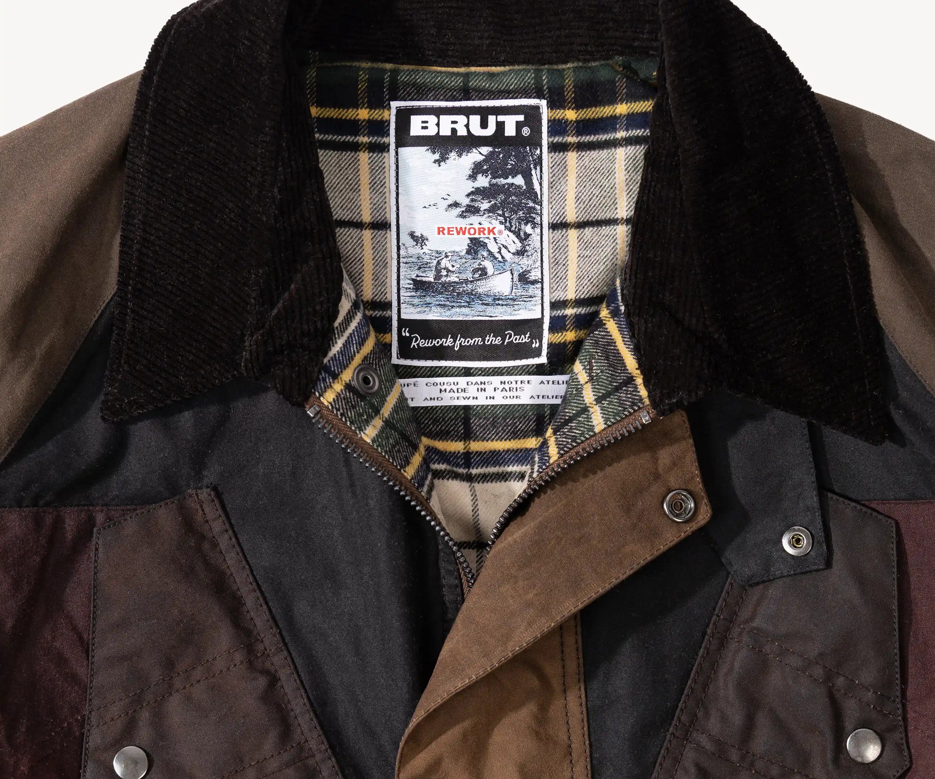 REWORK® TACTICAL WAX JACKET - N° 020 Coats & Jackets LARGE / BROWN - BRUT Clothing