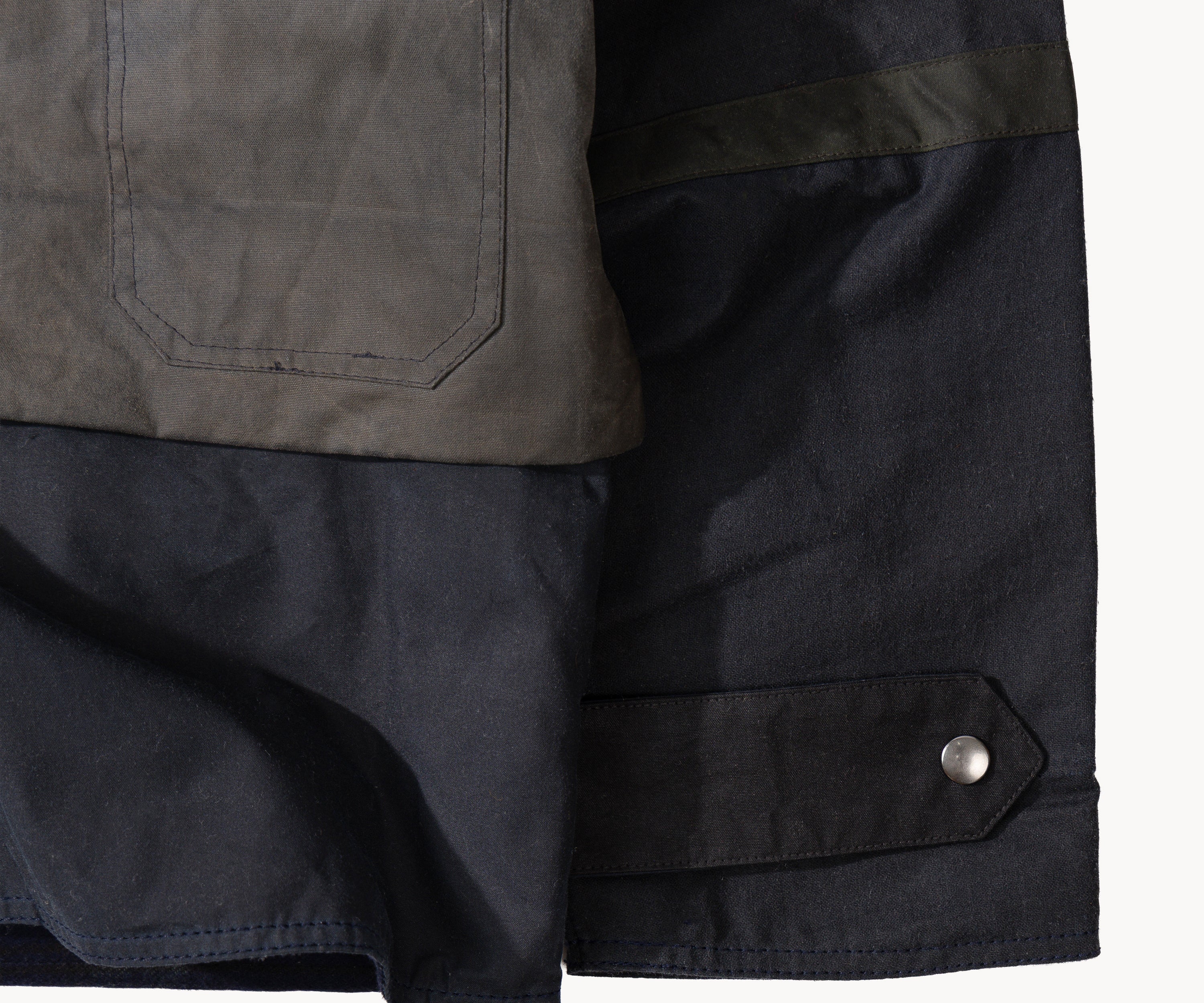 REWORK® TACTICAL WAX JACKET - N° 027 Coats & Jackets X-LARGE / BLUE - BRUT Clothing