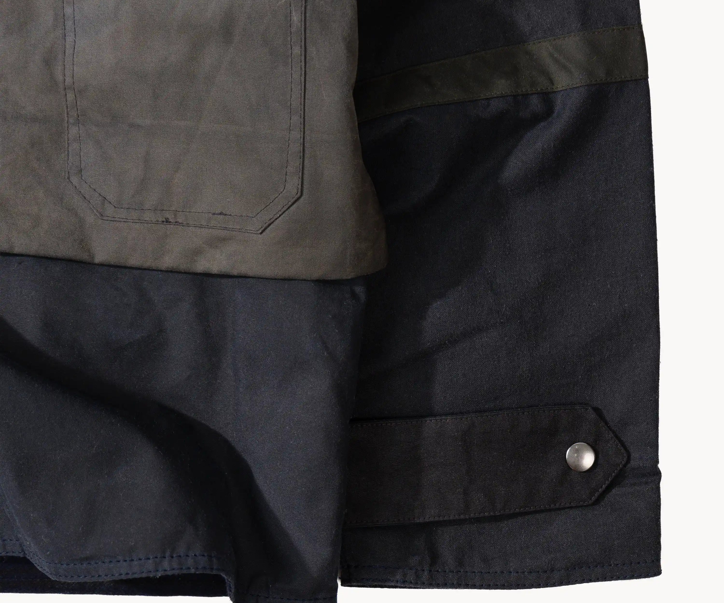 REWORK® TACTICAL WAX JACKET - N° 027 Coats & Jackets X-LARGE / BLUE - BRUT Clothing