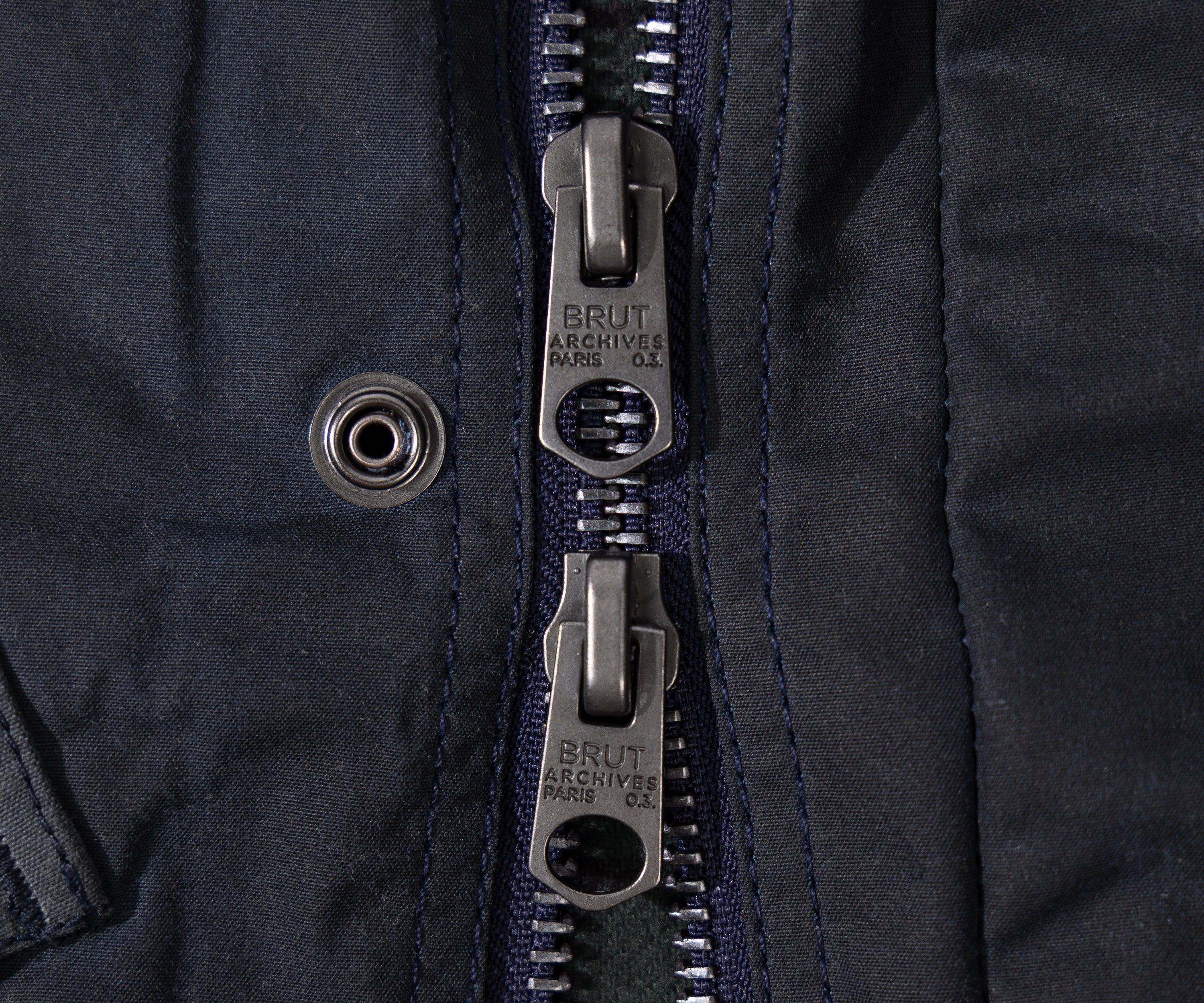 REWORK® TACTICAL WAX JACKET - N° 025 Manteaux et vestes X-LARGE / BLEU - BRUT Clothing