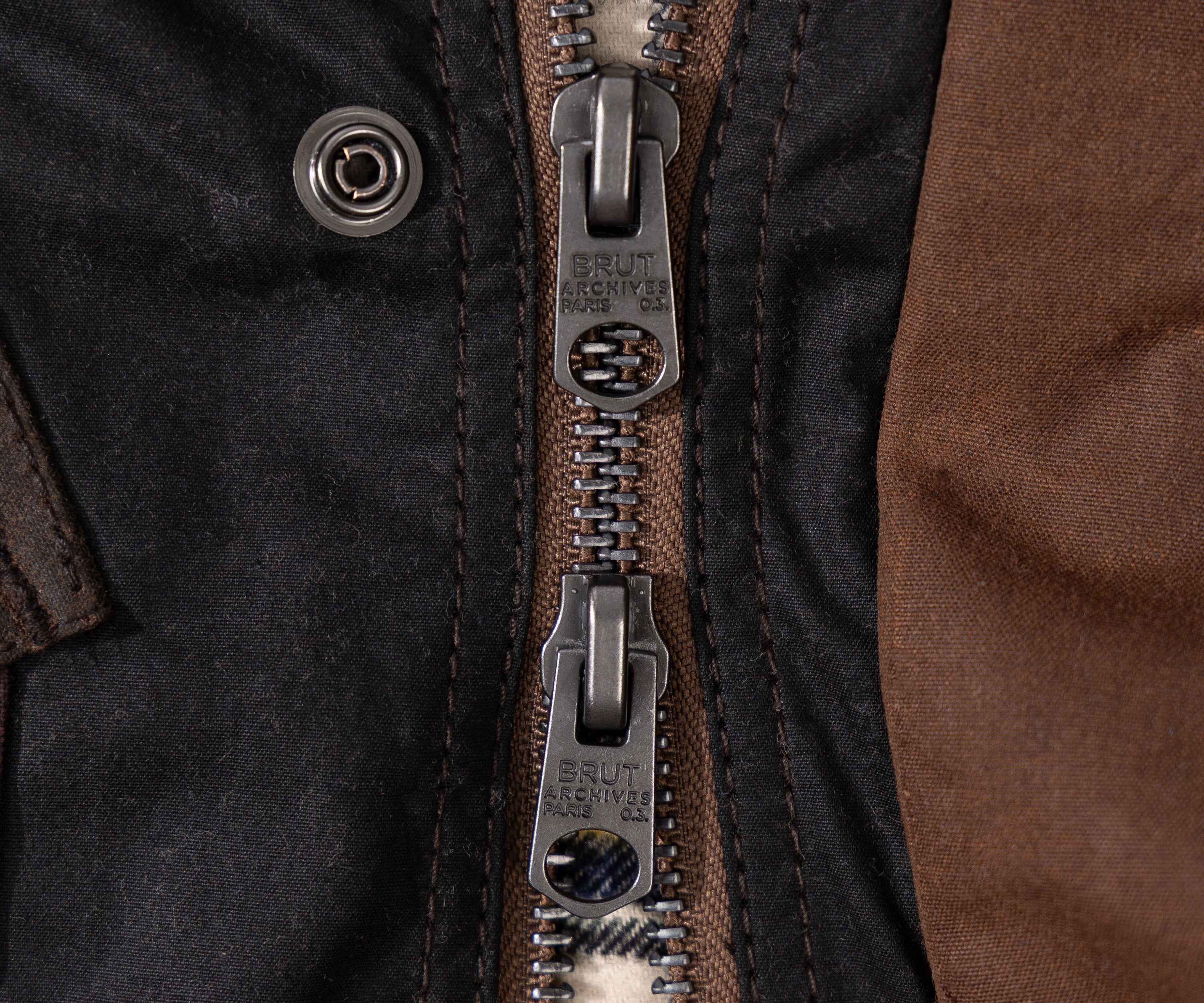REWORK® TACTICAL WAX JACKET - N° 028 Coats & Jackets X-LARGE / BROWN - BRUT Clothing