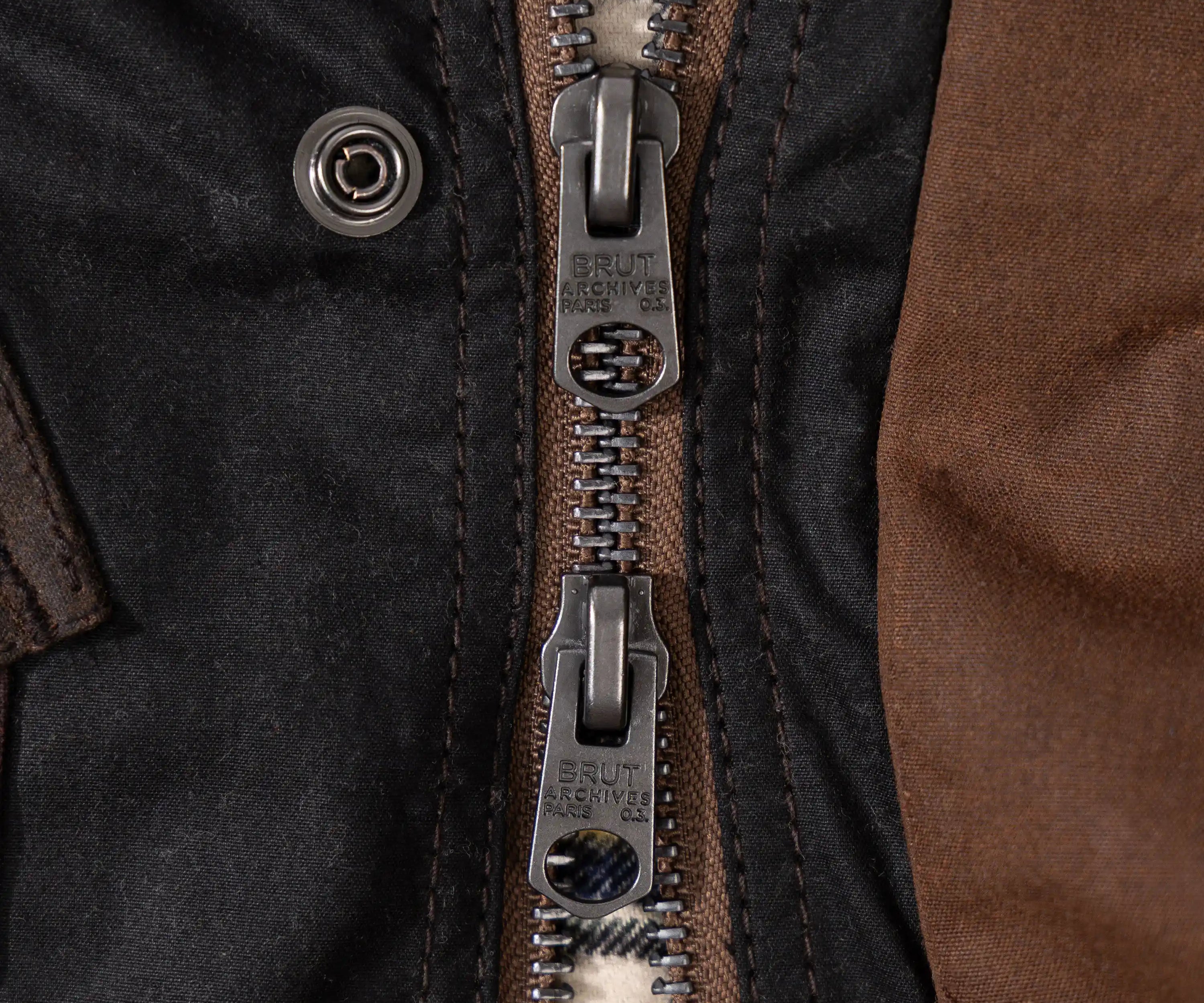 REWORK® TACTICAL WAX JACKET - N° 028 Coats & Jackets X-LARGE / BROWN - BRUT Clothing