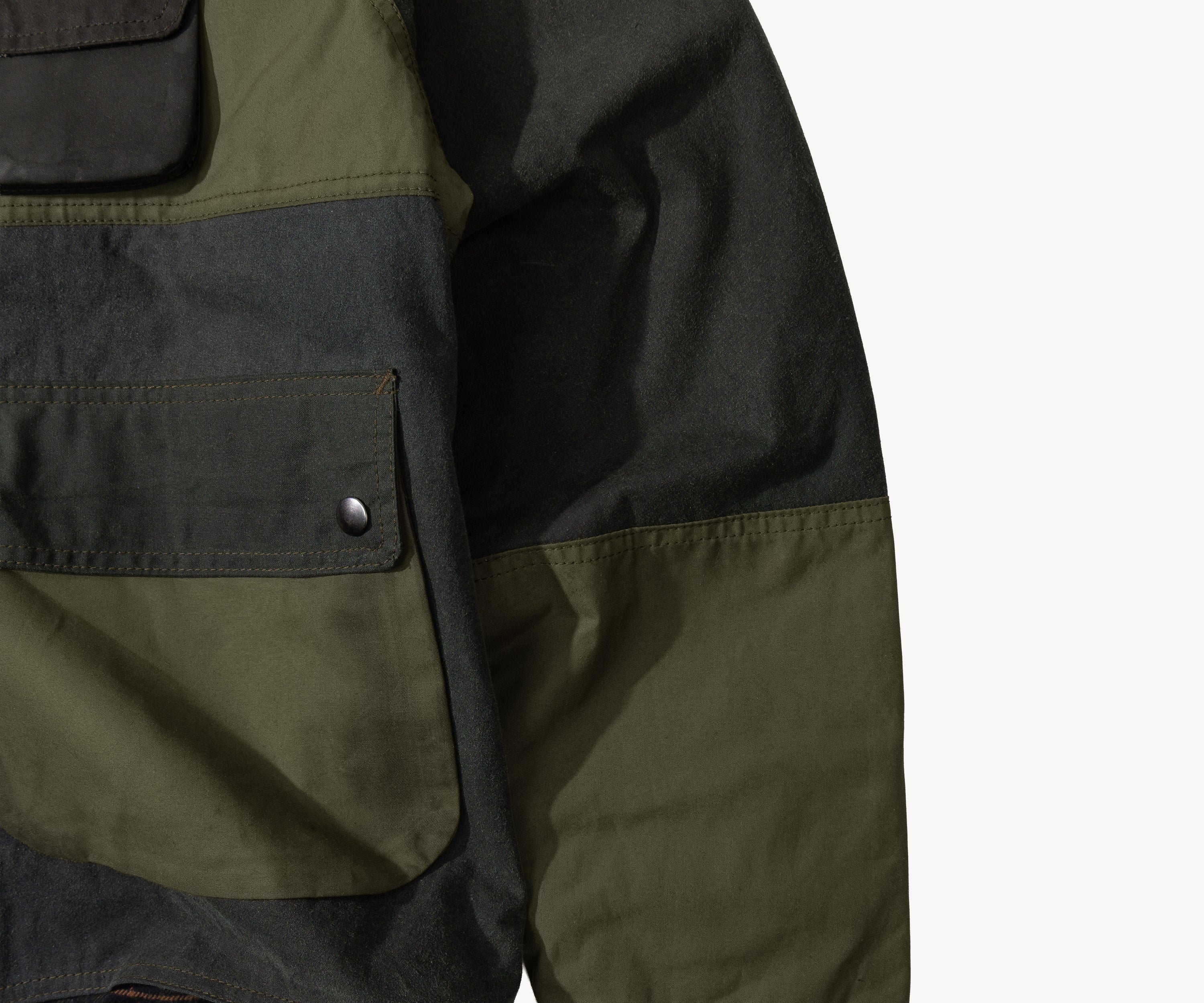 REWORK® FLY WAX JACKET - N° 036 Coats & Jackets LARGE / GREEN - BRUT Clothing