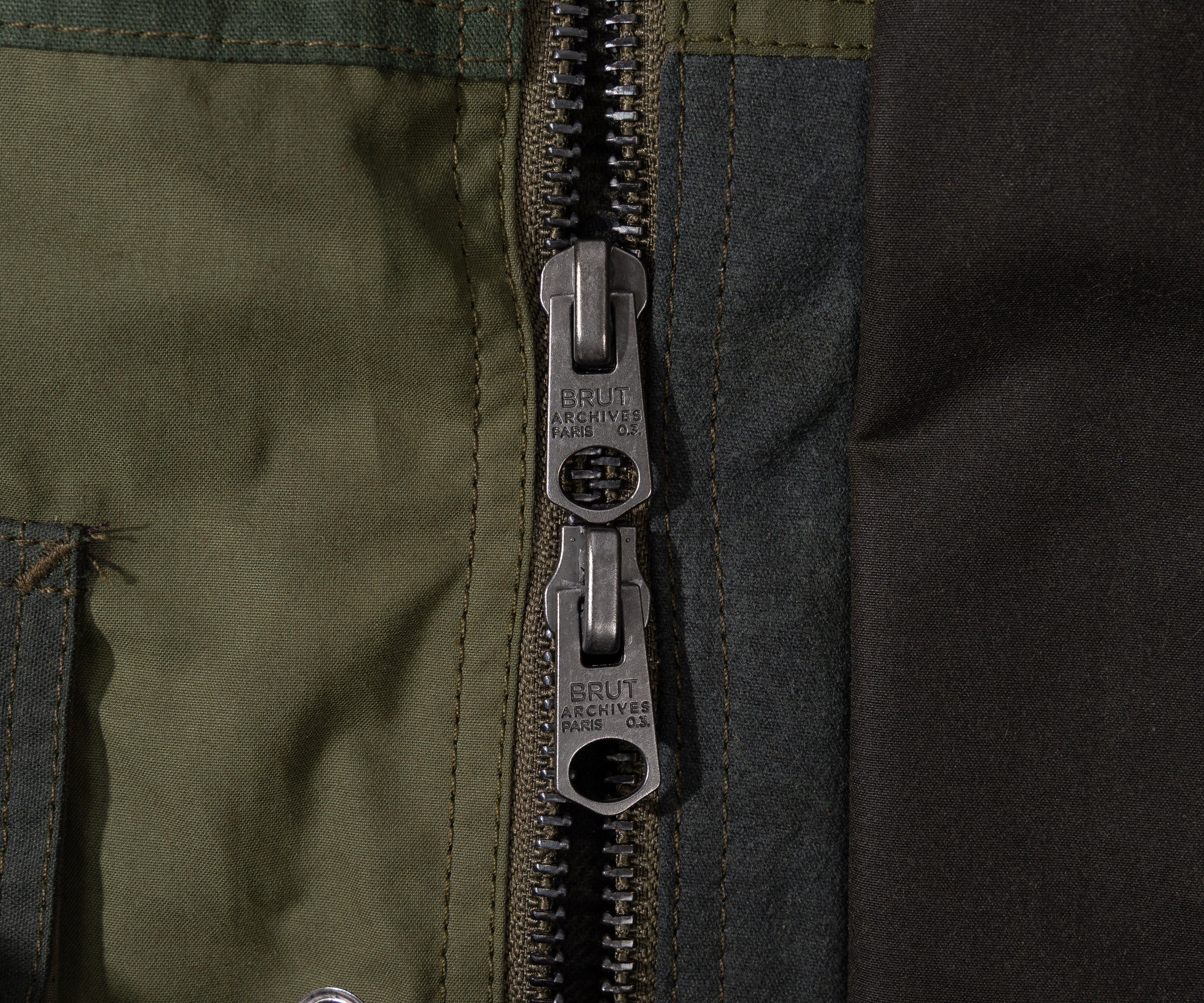 REWORK® FLY WAX JACKET - N° 036 Coats & Jackets LARGE / GREEN - BRUT Clothing