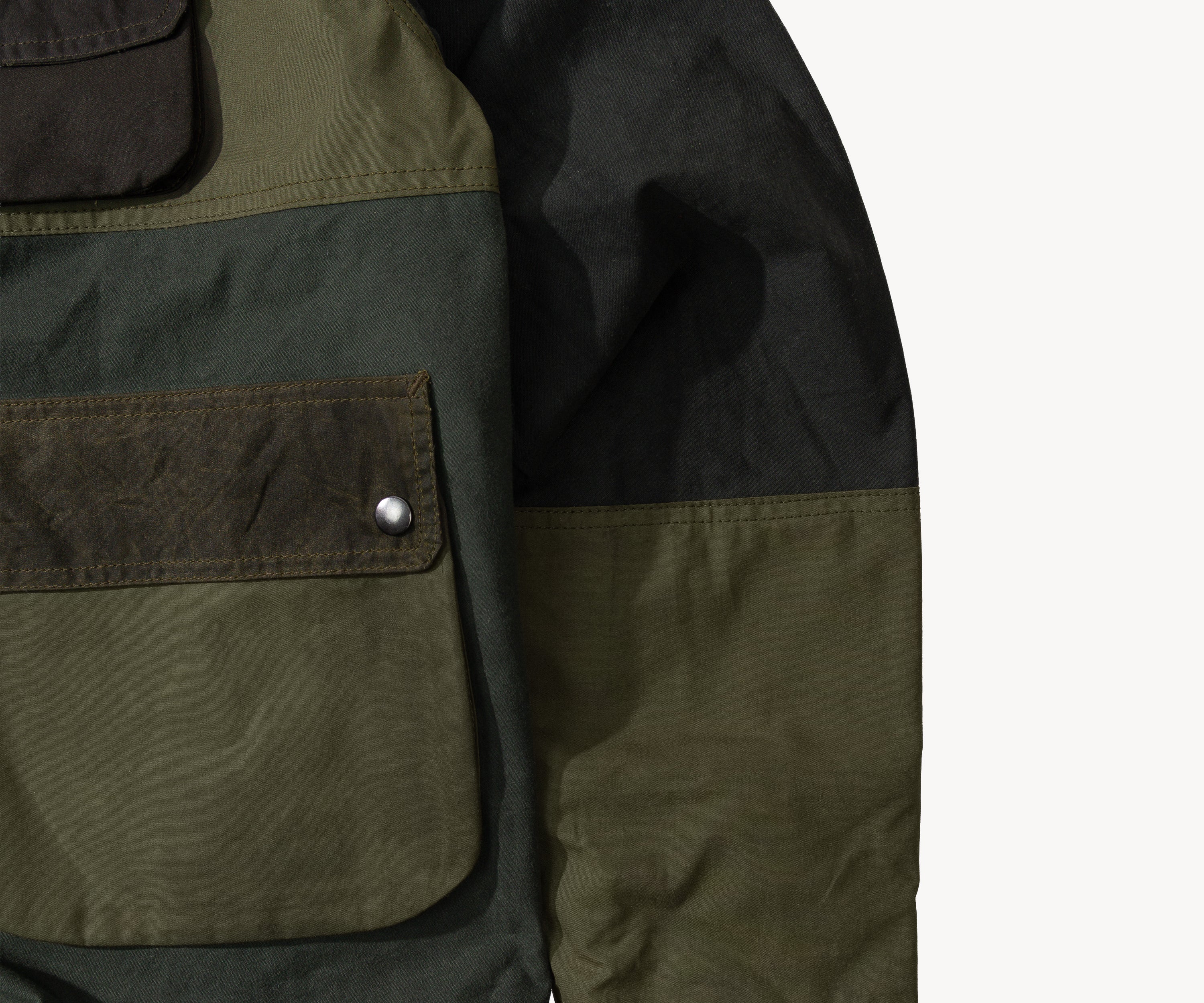 REWORK® FLY WAX JACKET - N° 037 Coats & Jackets LARGE / GREEN - BRUT Clothing