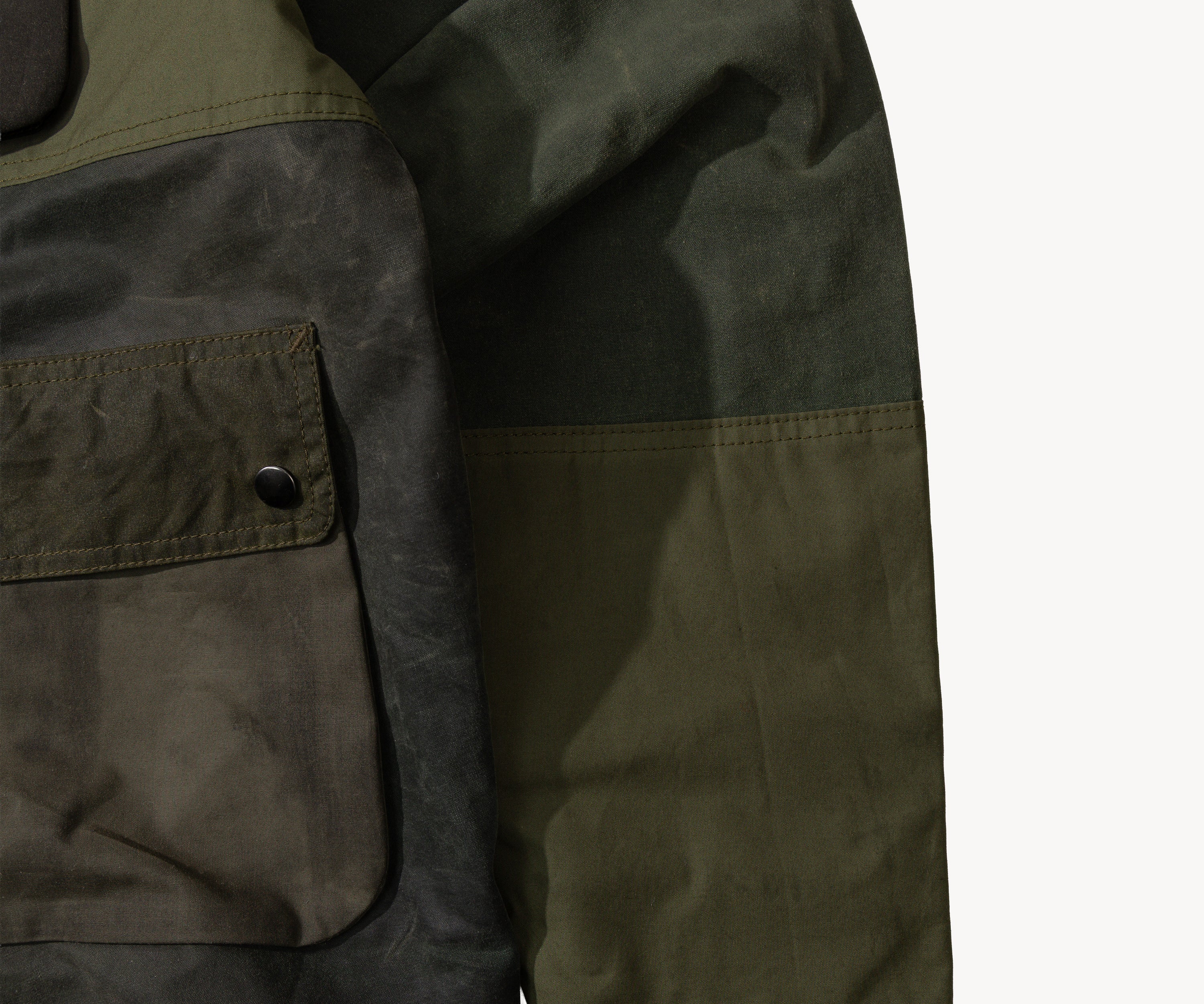REWORK® FLY WAX JACKET - N° 034 Coats & Jackets LARGE / GREEN - BRUT Clothing