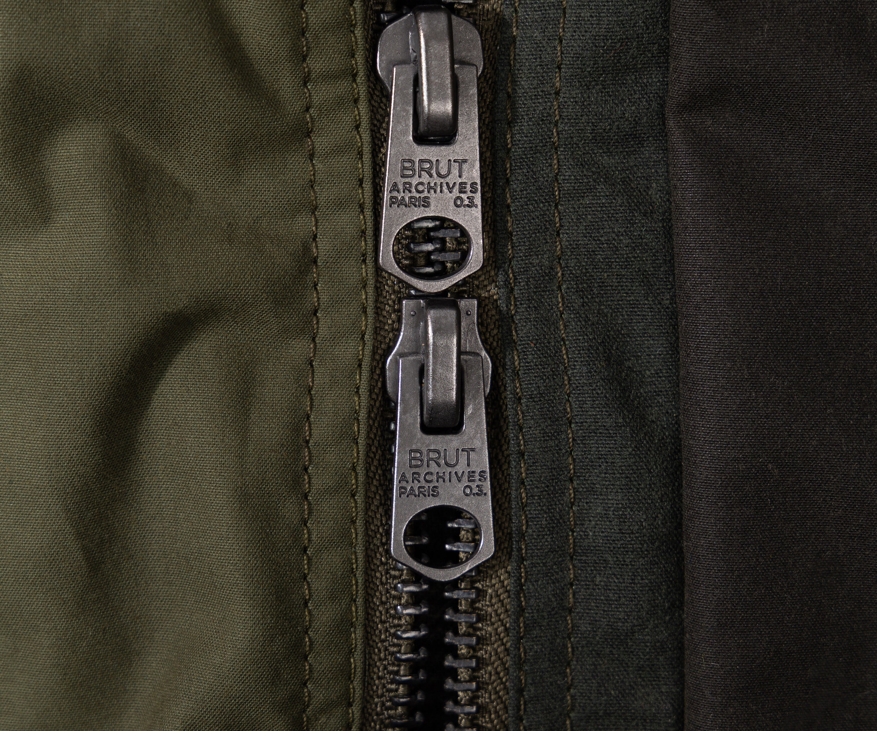REWORK® FLY WAX JACKET - N° 042 Manteaux et vestes LARGE / VERT - BRUT Clothing