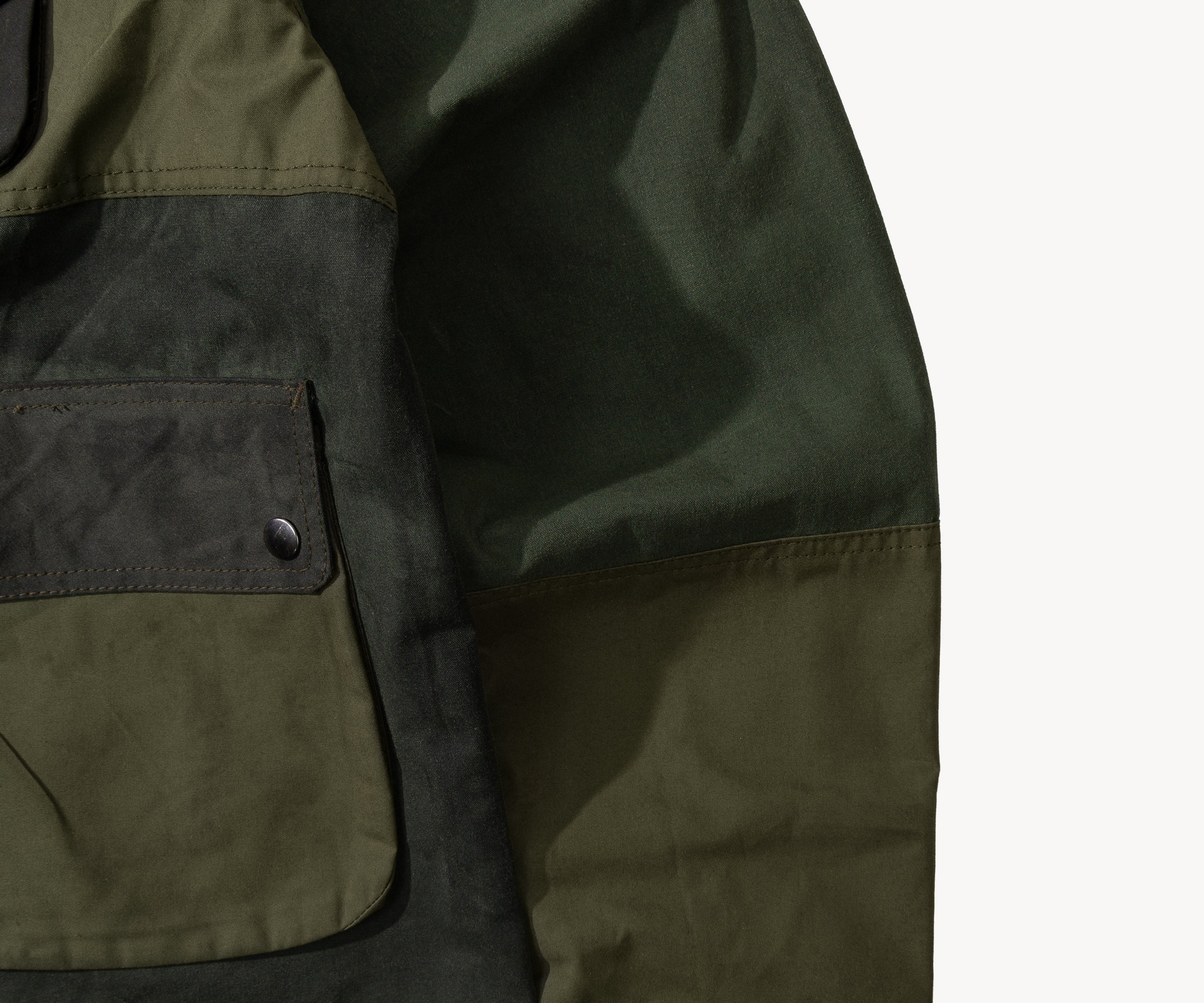 REWORK® FLY WAX JACKET - N° 043 Coats & Jackets LARGE / GREEN - BRUT Clothing
