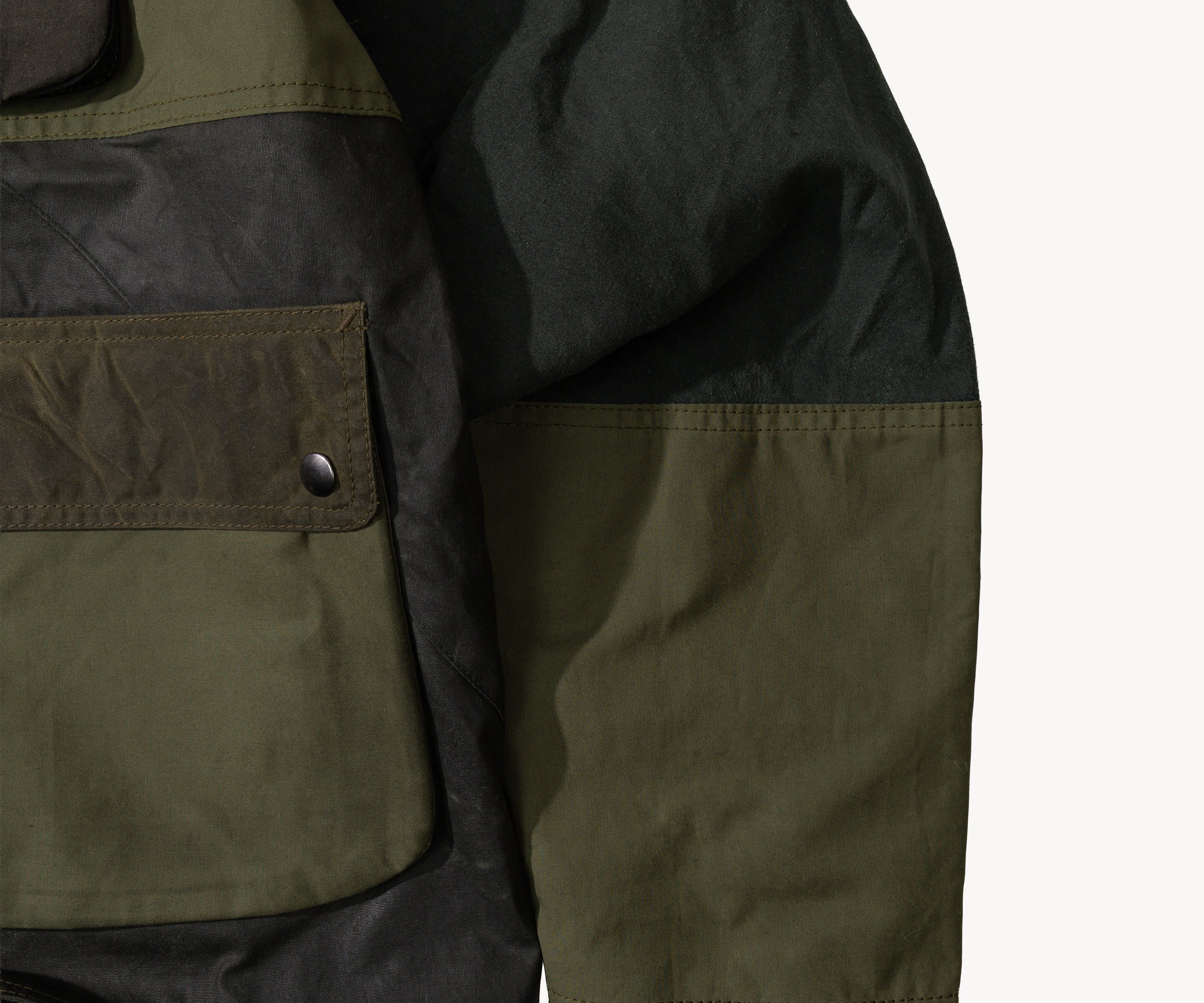 REWORK® FLY WAX JACKET - N° 035 Coats & Jackets LARGE / GREEN - BRUT Clothing