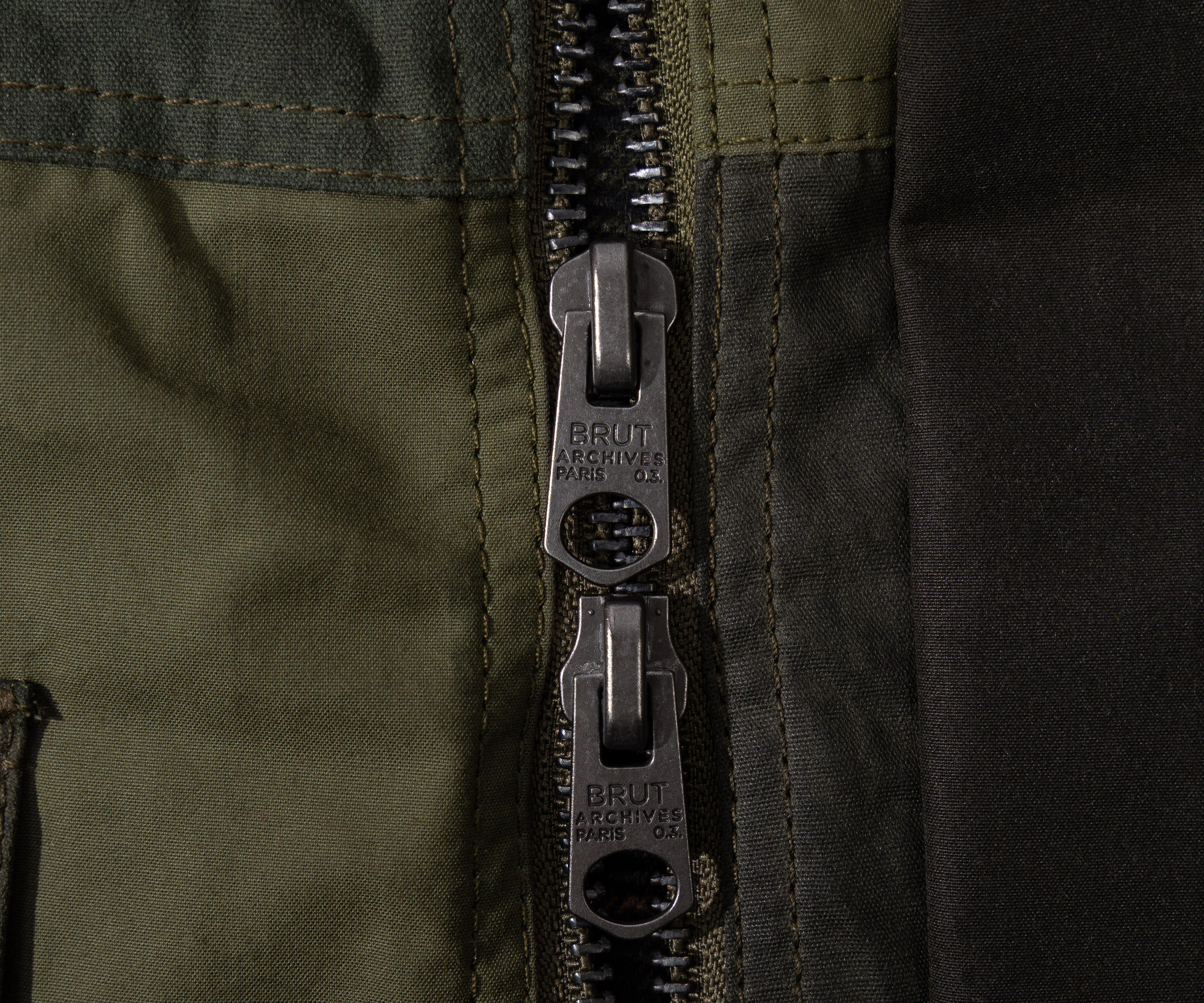 REWORK® FLY WAX JACKET - N° 035 Coats & Jackets LARGE / GREEN - BRUT Clothing