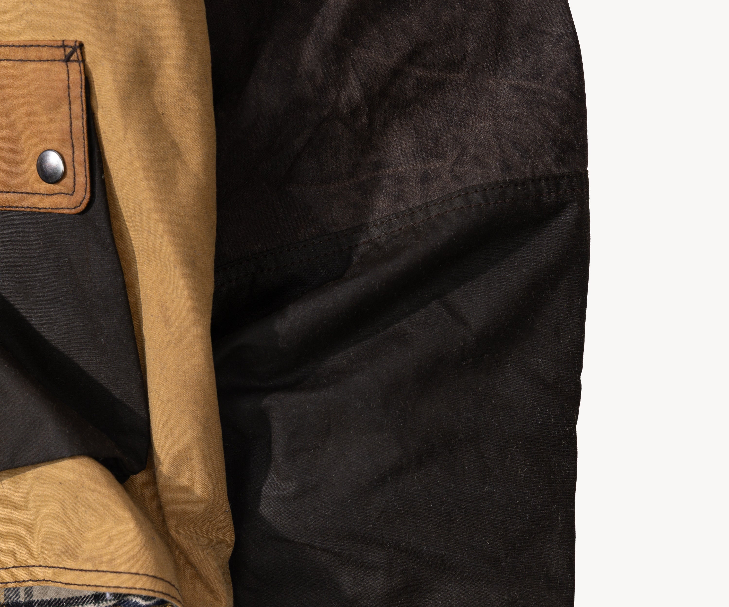 REWORK® FLY WAX JACKET - N° 046 Coats & Jackets LARGE / BROWN - BRUT Clothing