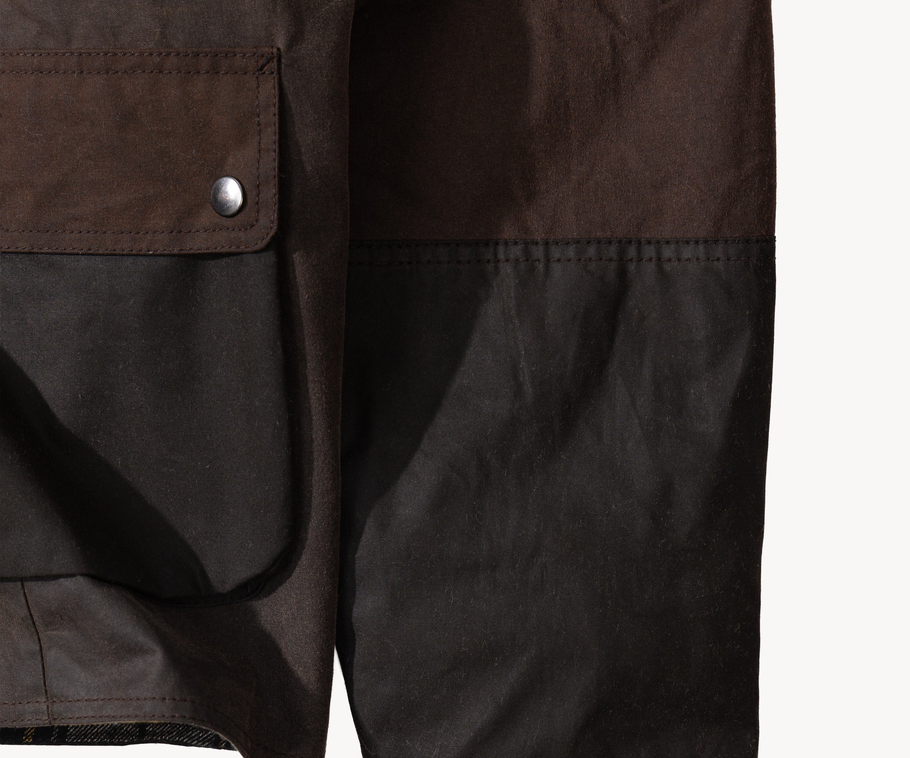 REWORK® FLY WAX JACKET - N° 047 Coats & Jackets LARGE / BROWN - BRUT Clothing