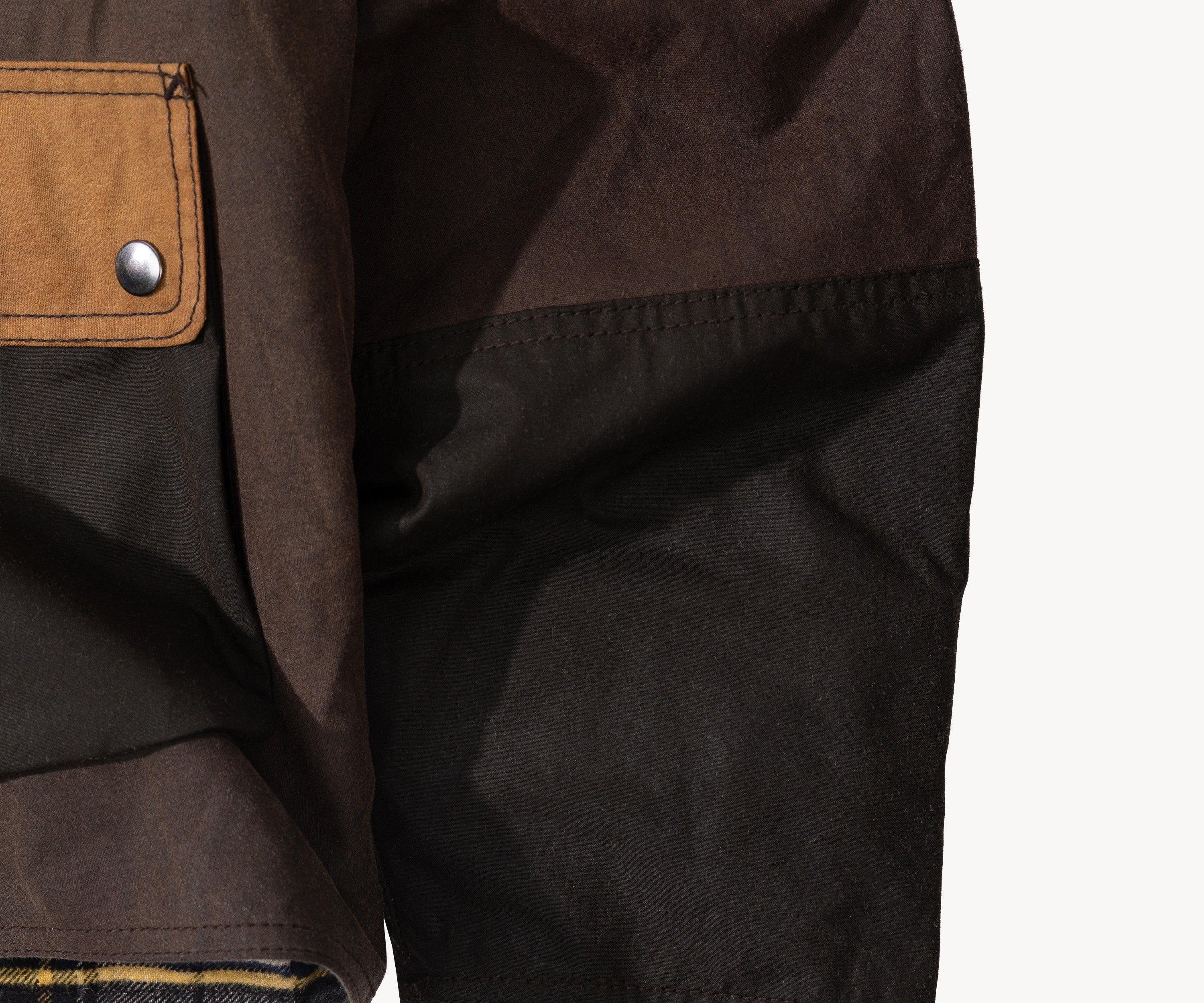 REWORK® FLY WAX JACKET - N° 048 Coats & Jackets LARGE / BROWN - BRUT Clothing