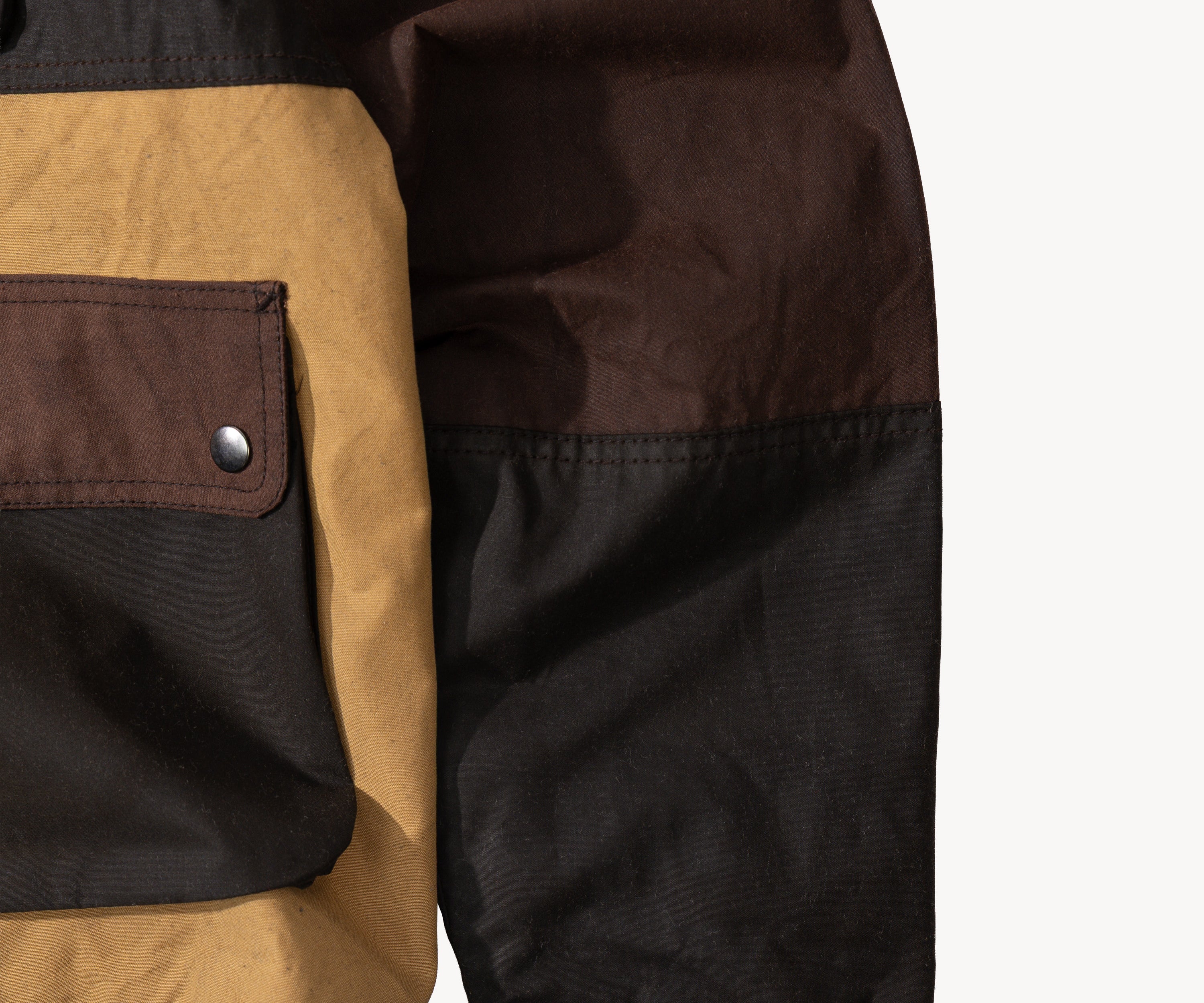 REWORK® FLY WAX JACKET - N° 049 Coats & Jackets LARGE / BROWN - BRUT Clothing