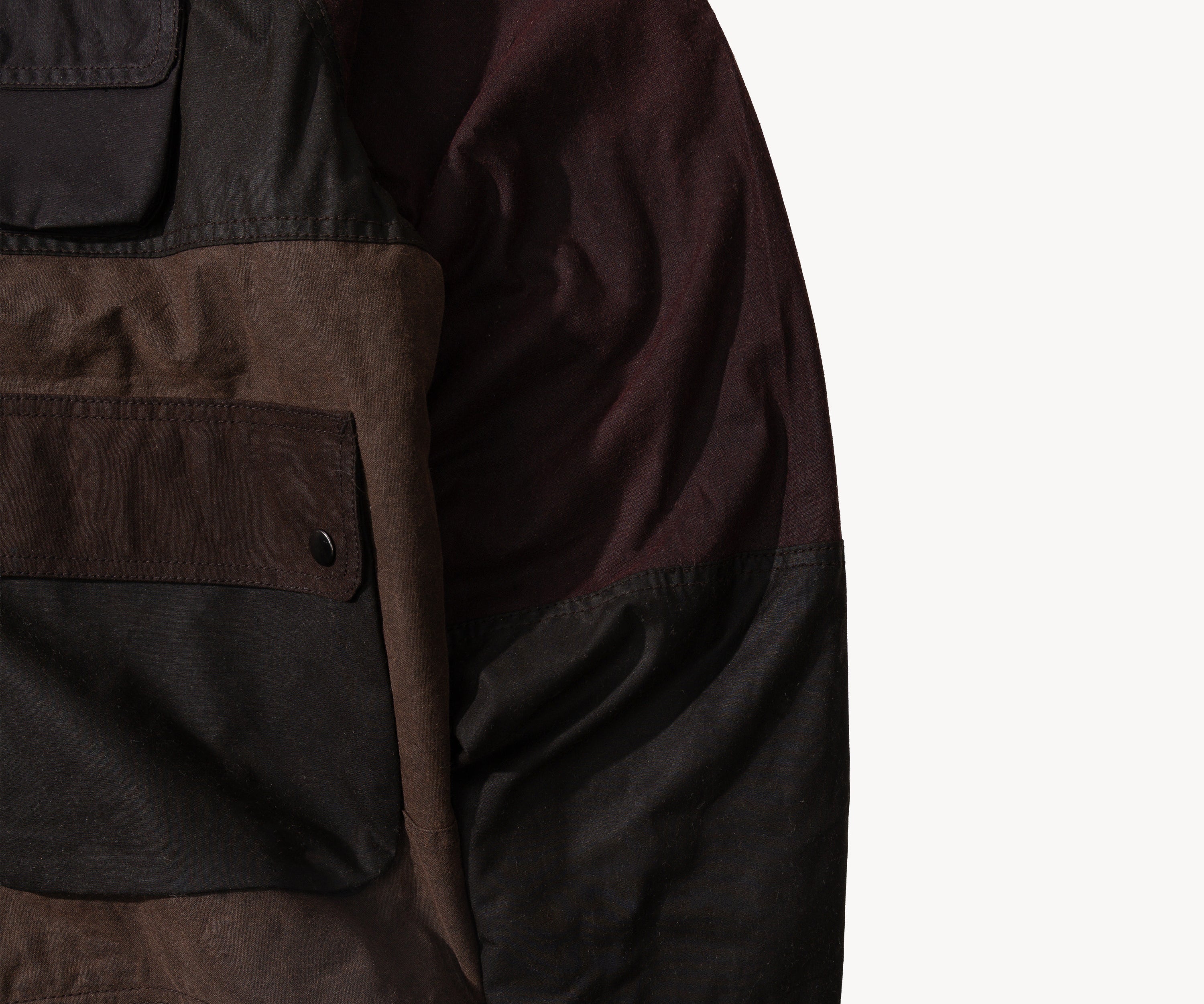 REWORK® FLY WAX JACKET - N° 044 Coats & Jackets LARGE / BROWN - BRUT Clothing