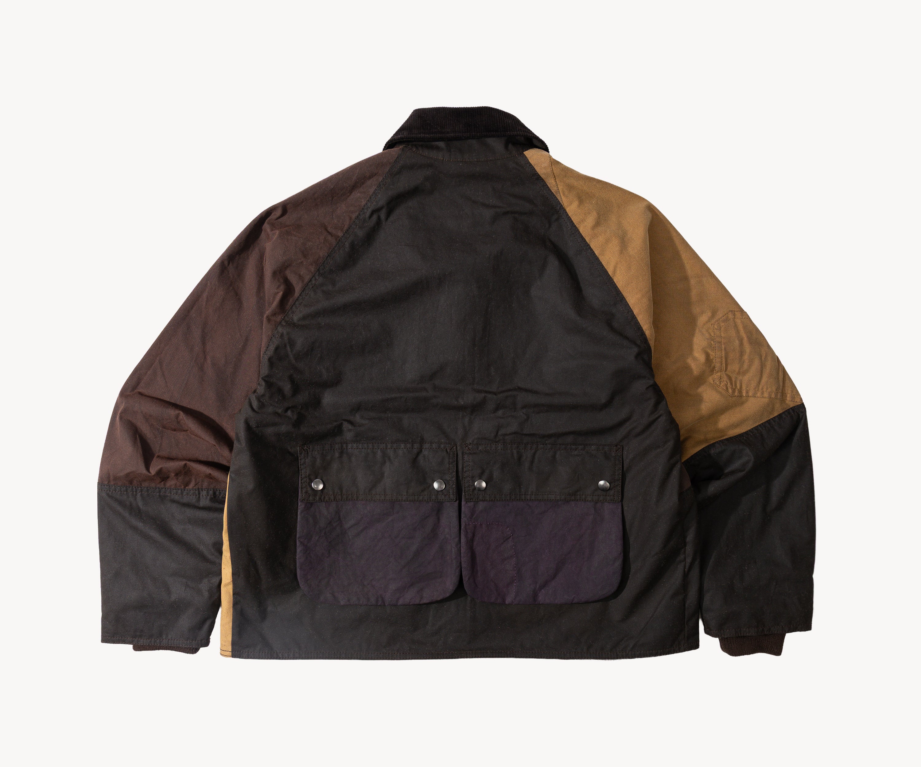 REWORK® FLY WAX JACKET - N° 049 Coats & Jackets LARGE / BROWN - BRUT Clothing