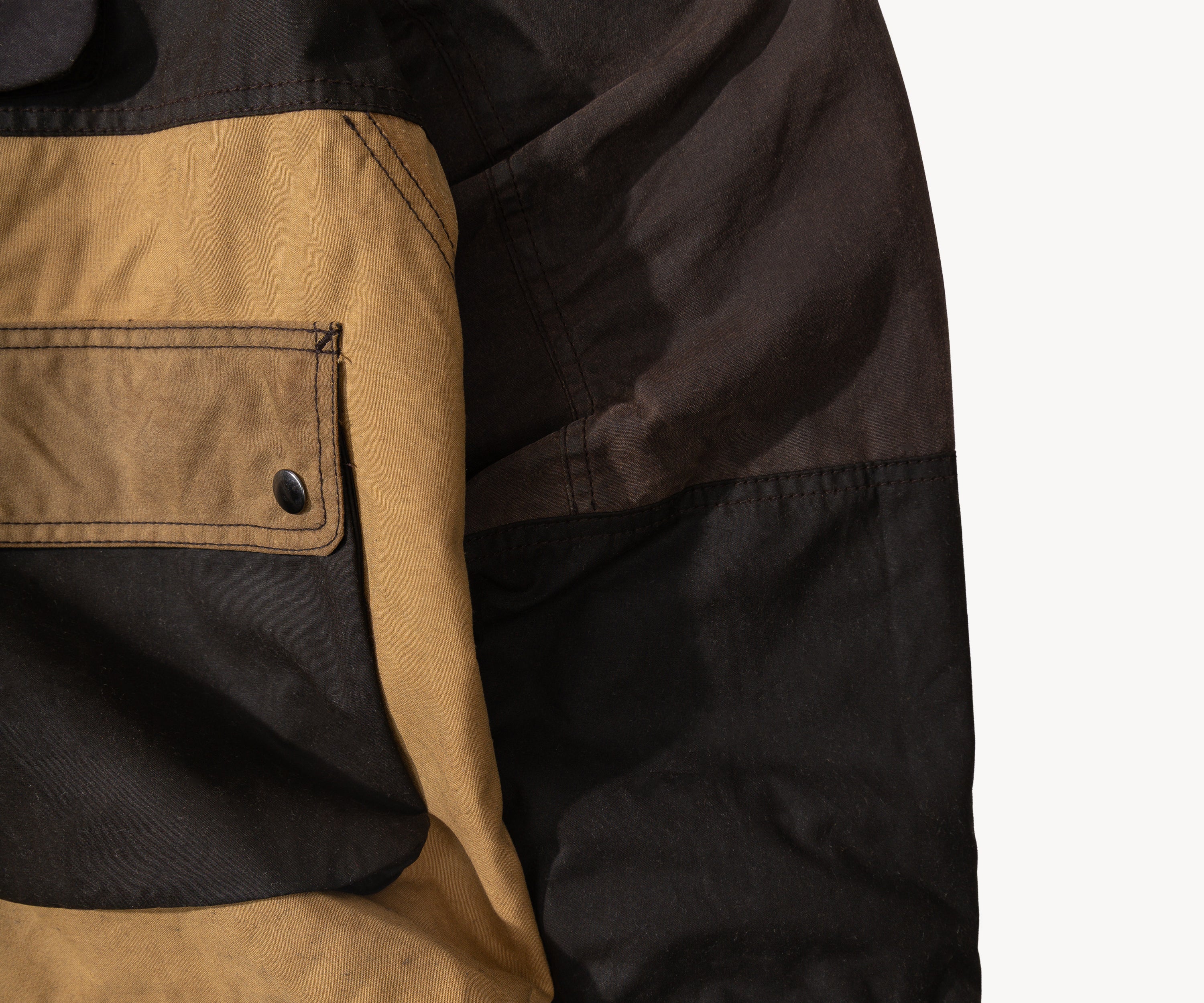 REWORK® FLY WAX JACKET - N° 053 Coats & Jackets LARGE / BROWN - BRUT Clothing