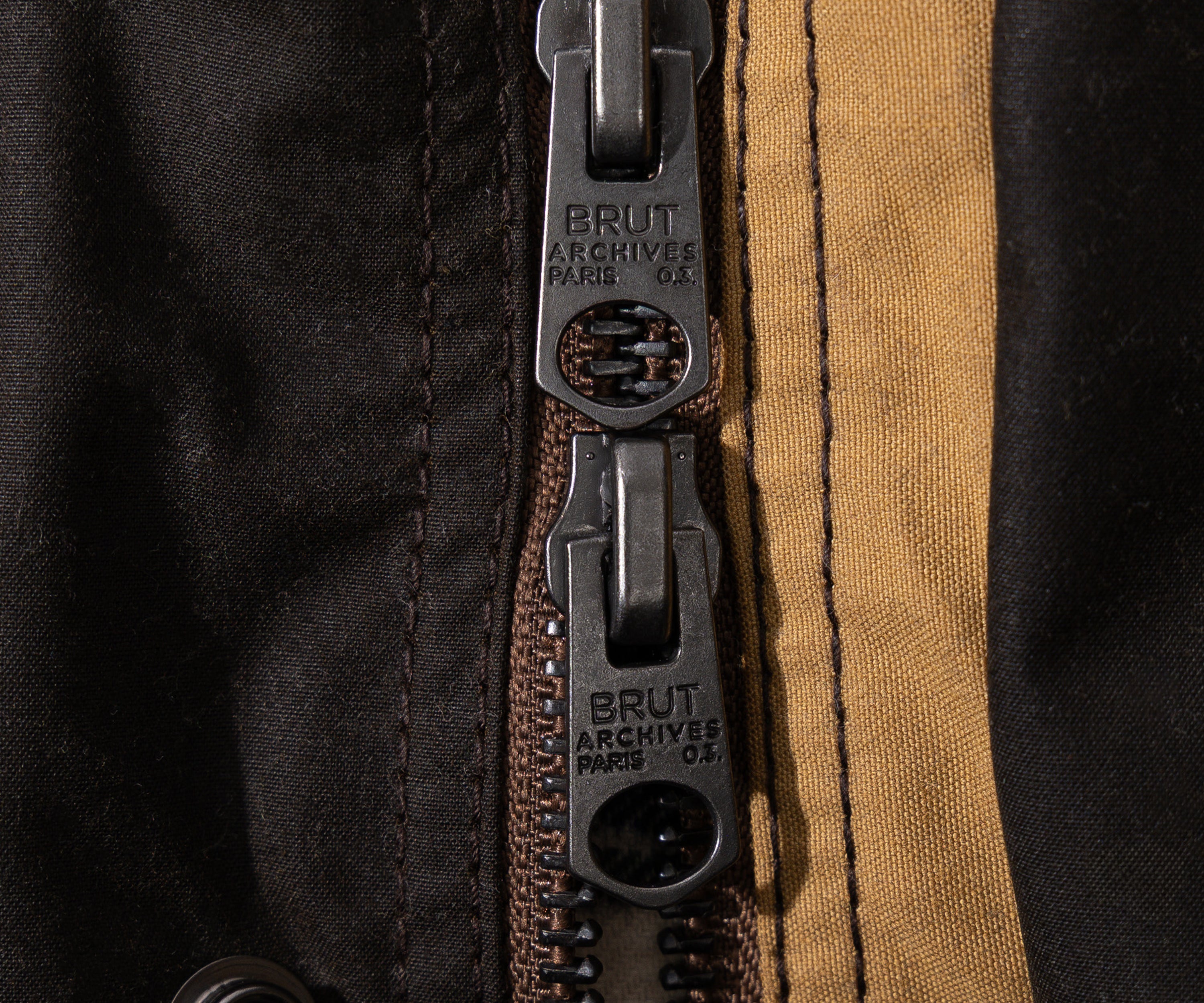 REWORK® FLY WAX JACKET - N° 053 Coats & Jackets LARGE / BROWN - BRUT Clothing