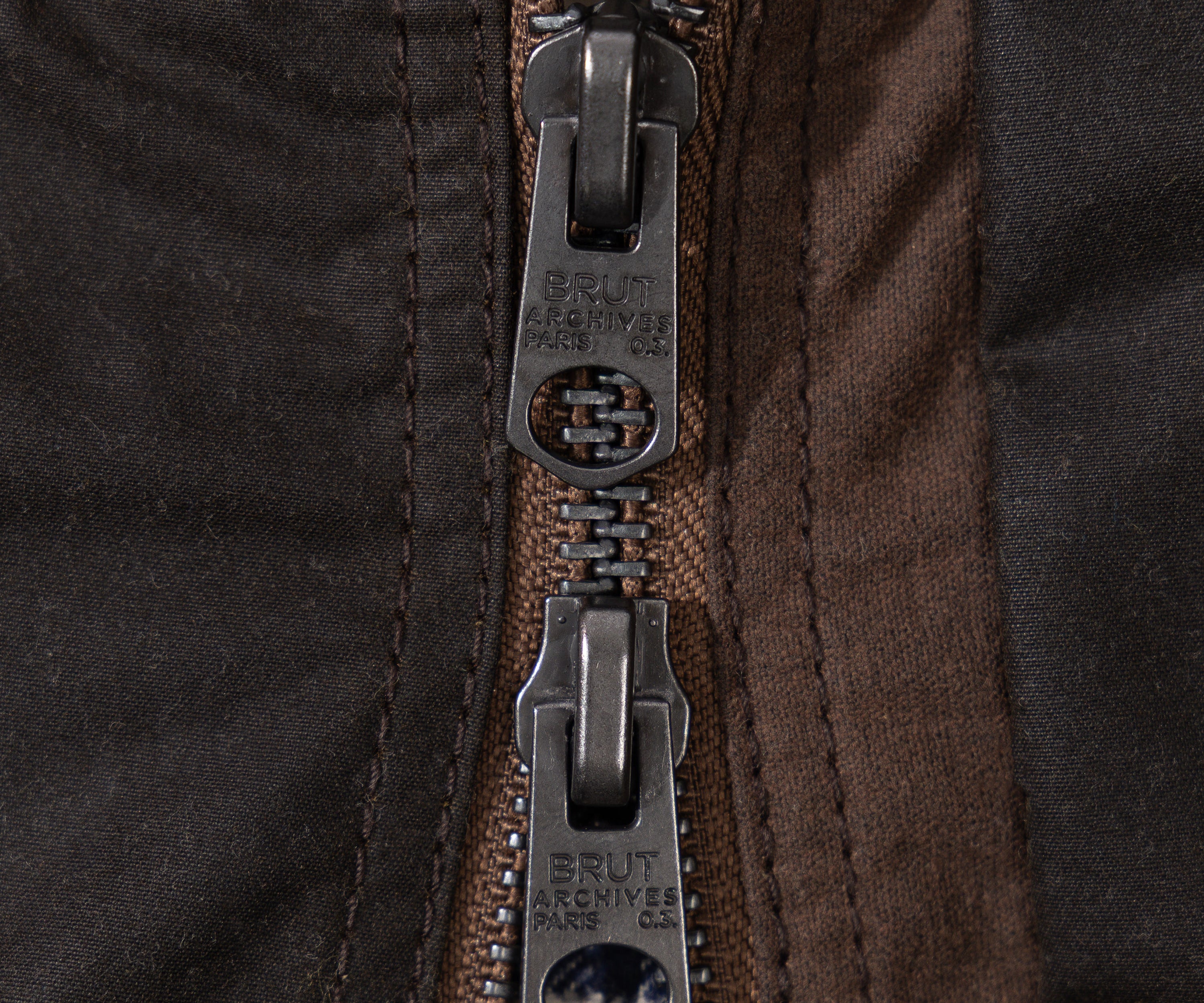 REWORK® FLY WAX JACKET - N° 045 Coats & Jackets LARGE / BROWN - BRUT Clothing