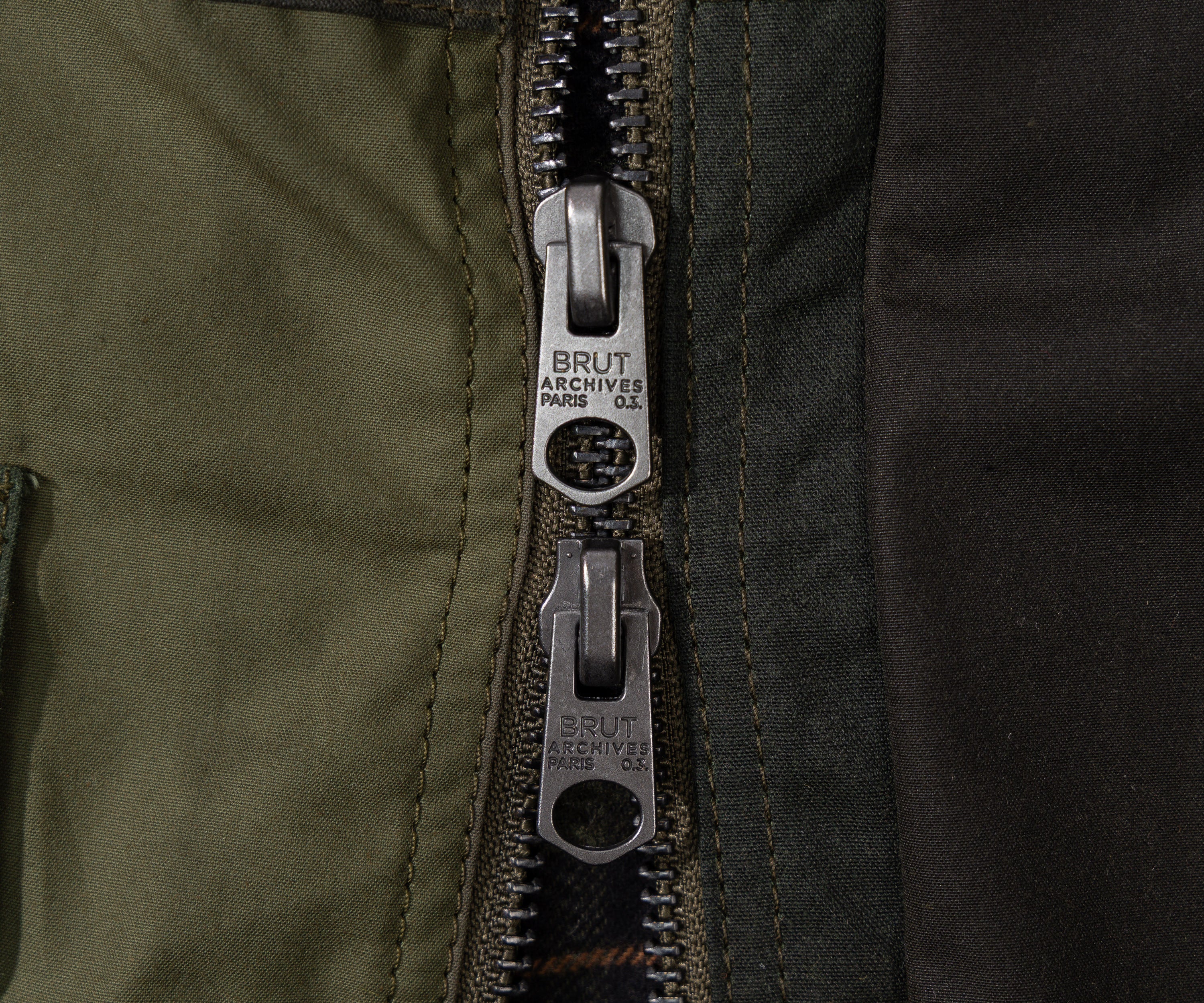 REWORK® FLY WAX JACKET - N° 043 Coats & Jackets LARGE / GREEN - BRUT Clothing