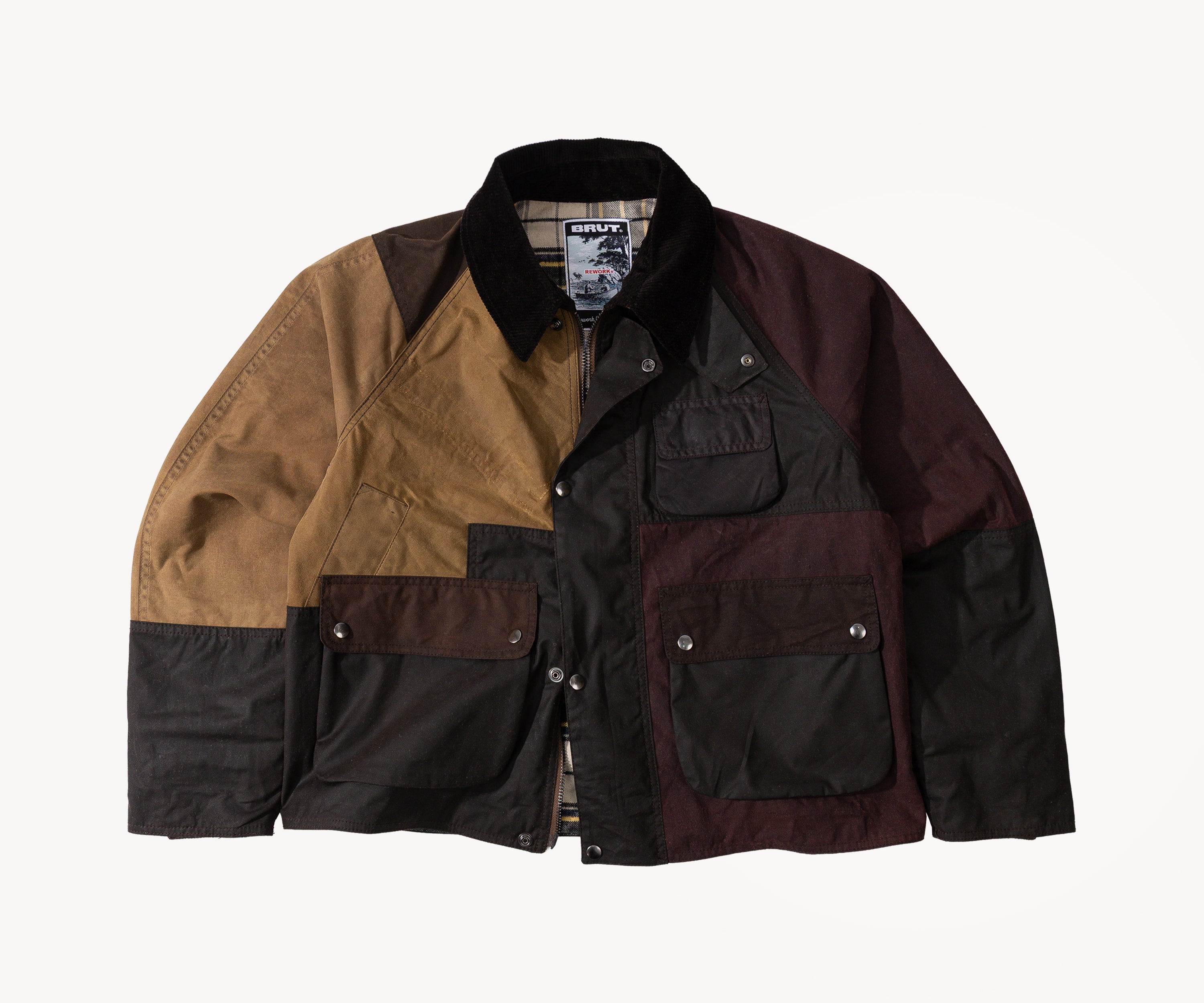 REWORK® FLY WAX JACKET - N° 027 Manteaux et vestes MEDIUM / MARRON - BRUT Clothing
