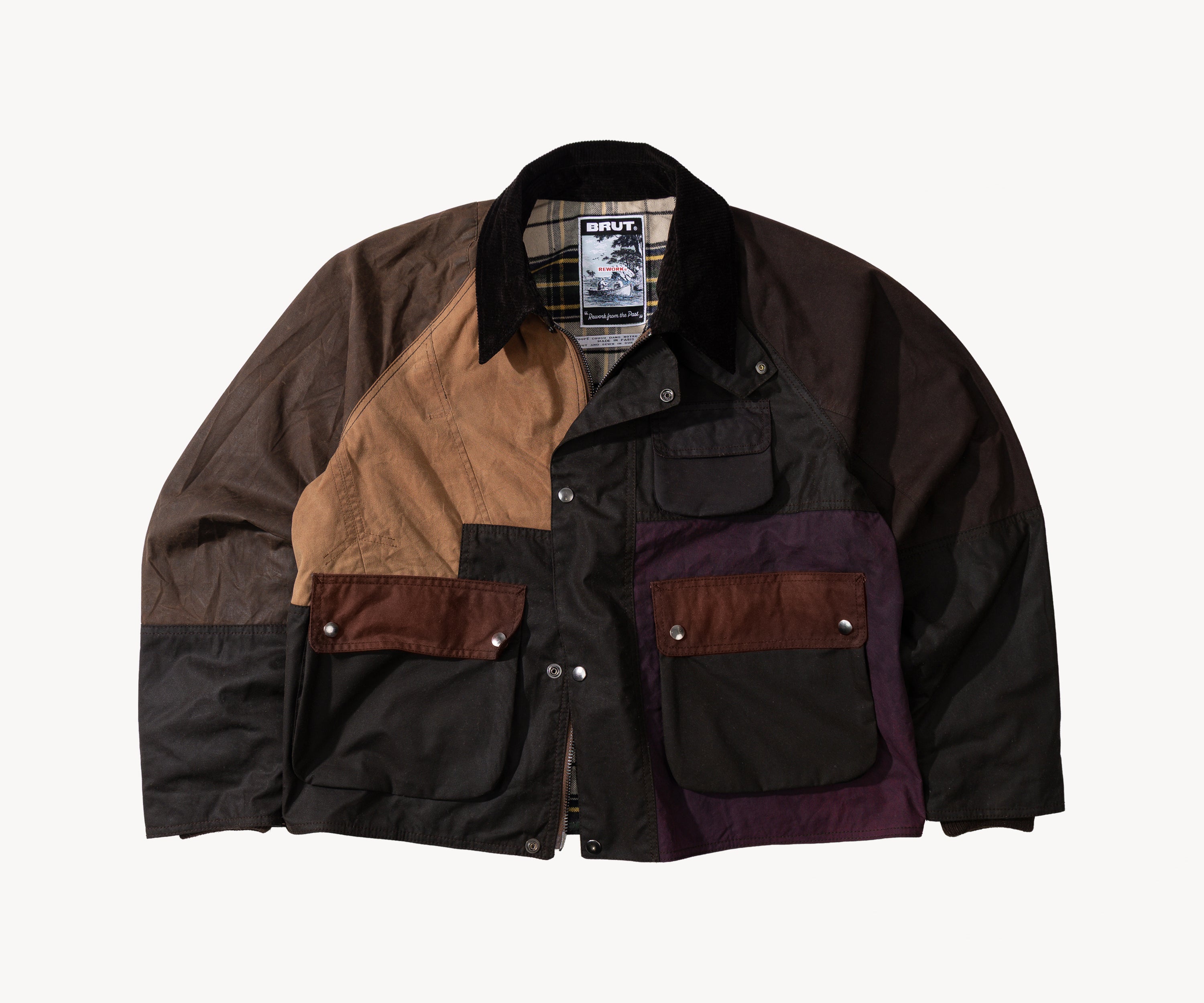 REWORK® FLY WAX JACKET - N° 024 Manteaux et vestes MEDIUM / MARRON - BRUT Clothing