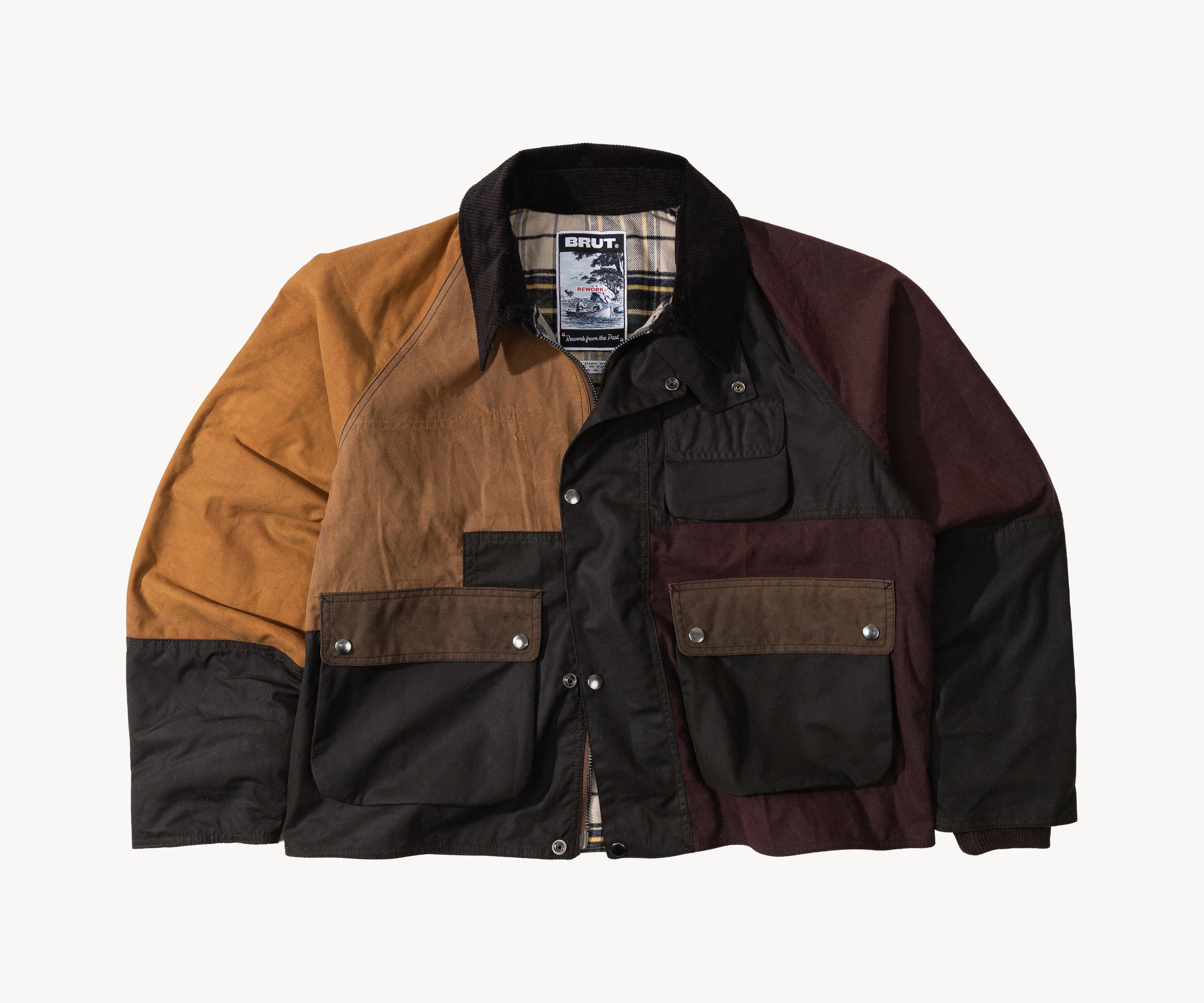 REWORK® FLY WAX JACKET - N° 028 Manteaux et vestes MEDIUM / MARRON - BRUT Clothing
