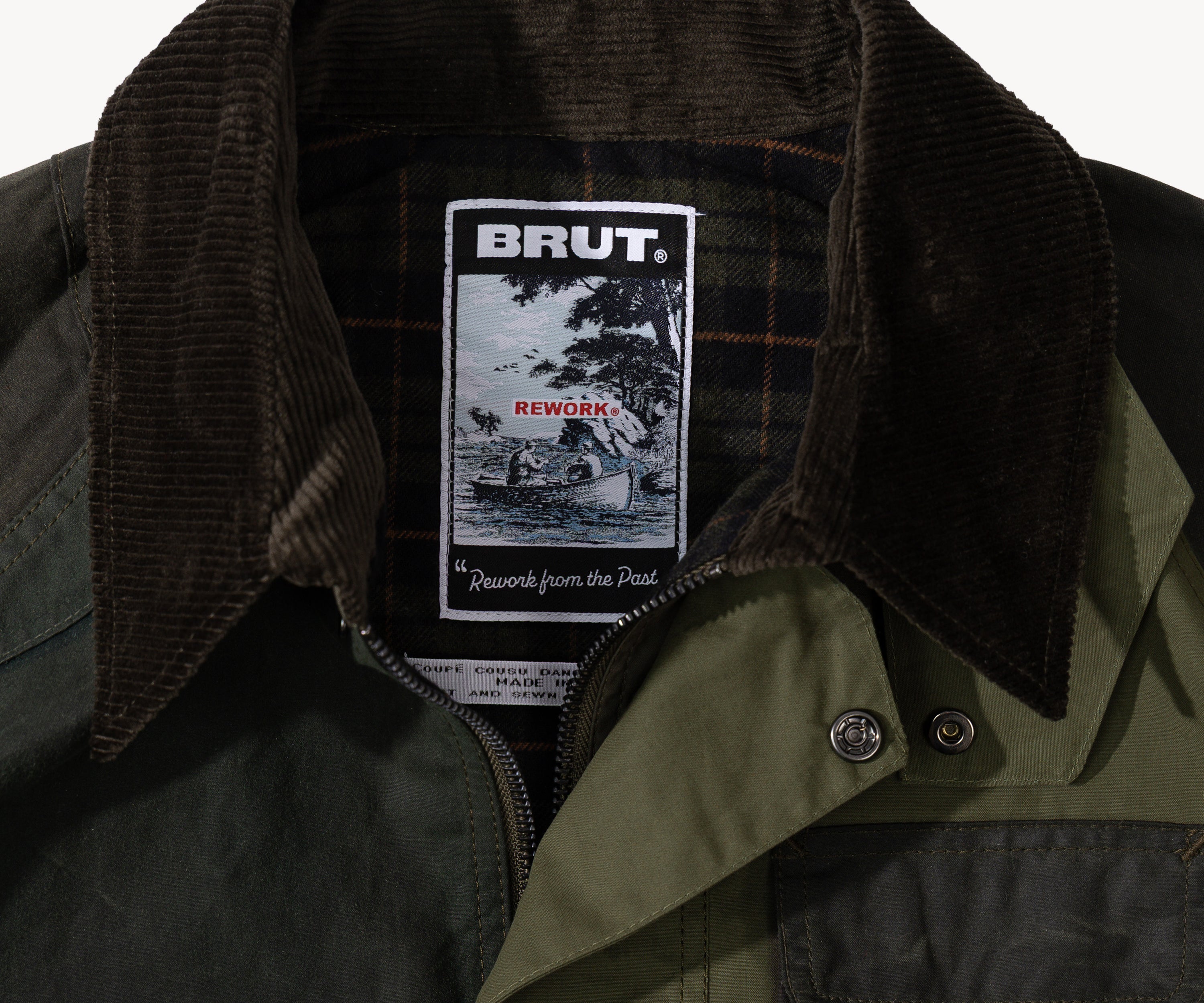 REWORK® FLY WAX JACKET - N° 020 Coats & Jackets MEDIUM / GREEN - BRUT Clothing