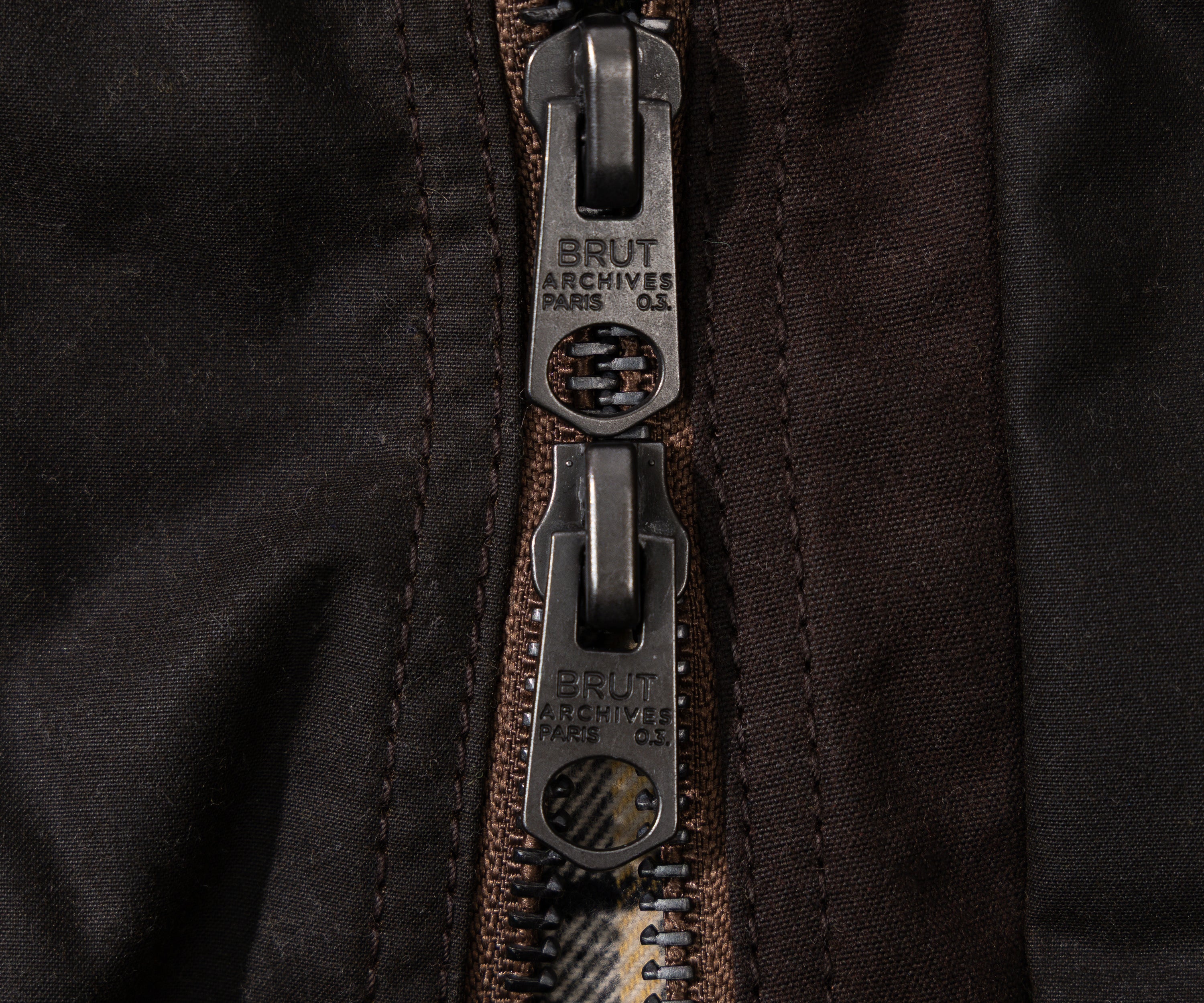 REWORK® FLY WAX JACKET - N° 033 Coats & Jackets MEDIUM / BROWN - BRUT Clothing