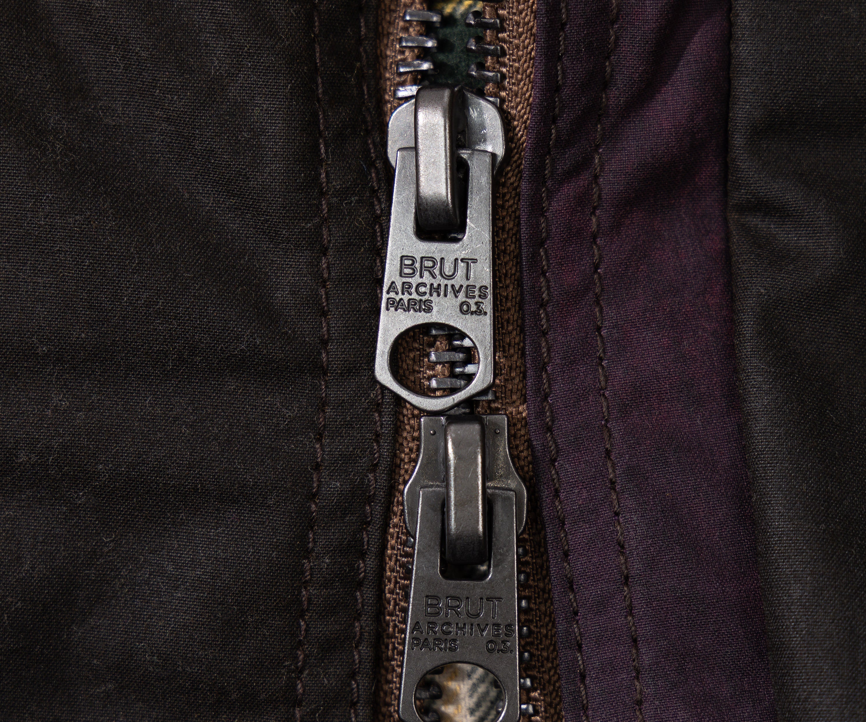 REWORK® FLY WAX JACKET - N° 024 Coats & Jackets MEDIUM / BROWN - BRUT Clothing