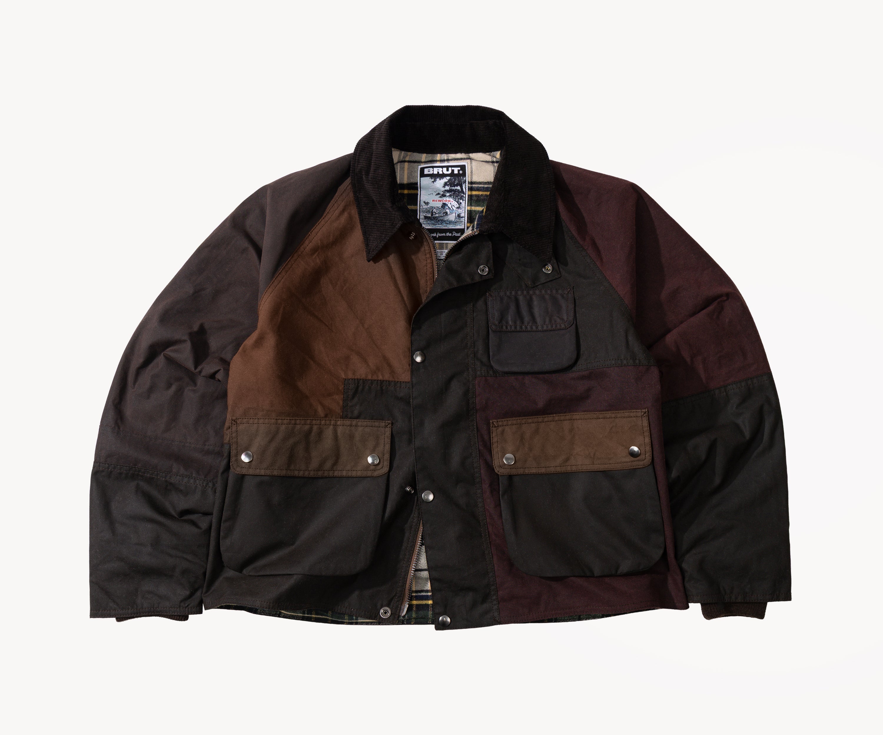 REWORK® FLY WAX JACKET - N° 025 Manteaux et vestes MEDIUM / MARRON - BRUT Clothing