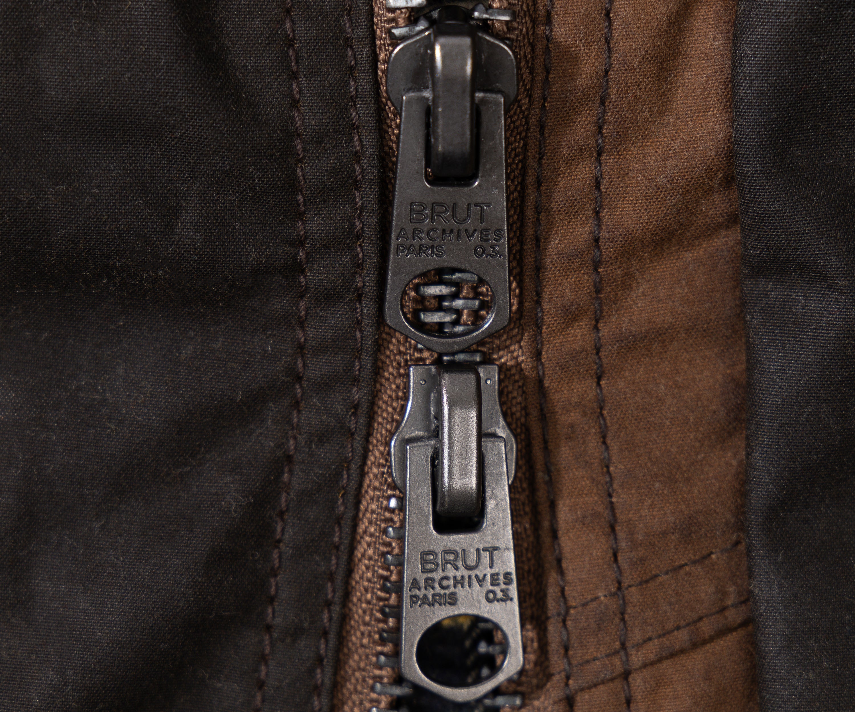 REWORK® FLY WAX JACKET - N° 010 Coats & Jackets SMALL / BROWN - BRUT Clothing