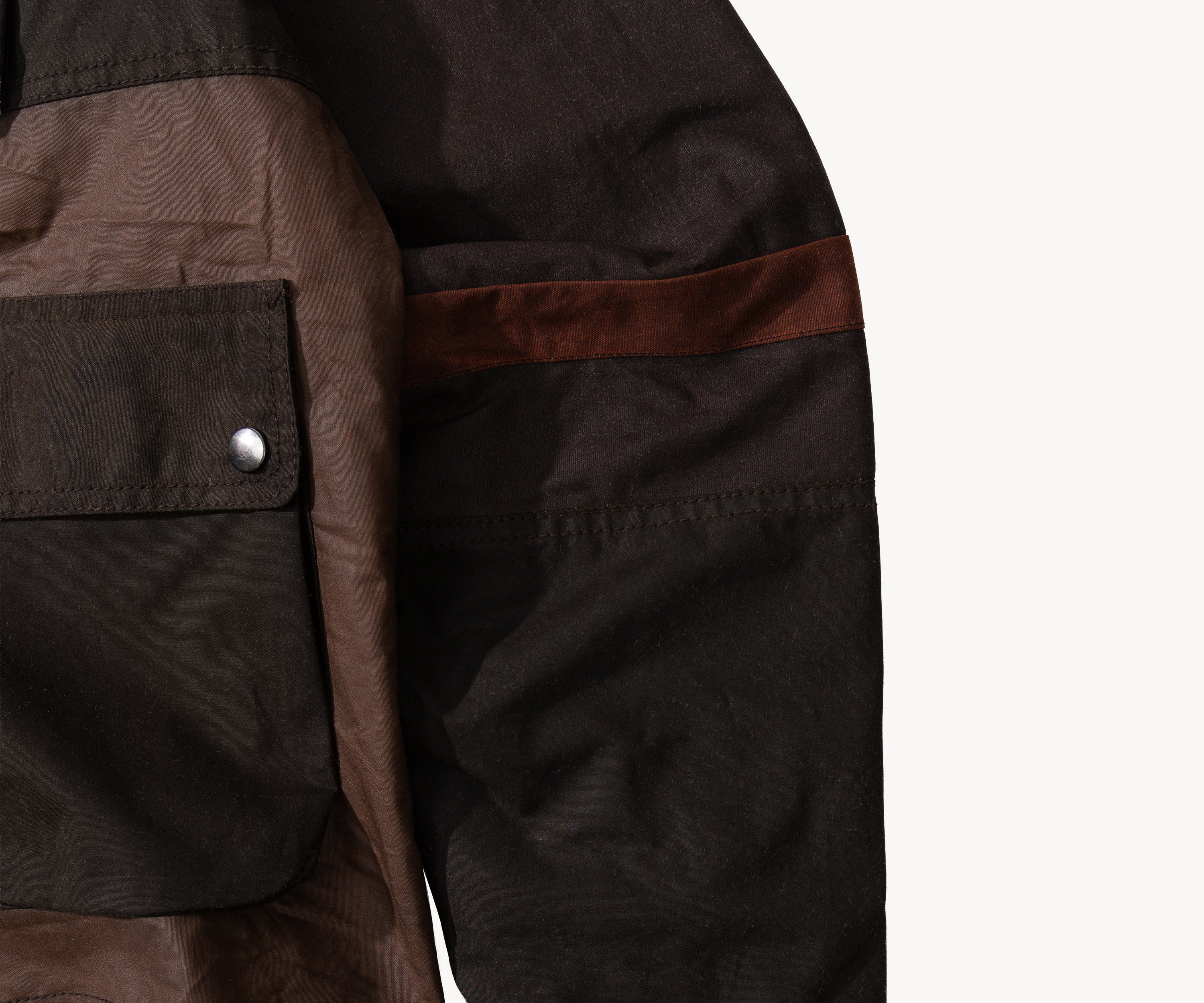 REWORK® FLY WAX JACKET - N° 012 Coats & Jackets SMALL / BROWN - BRUT Clothing