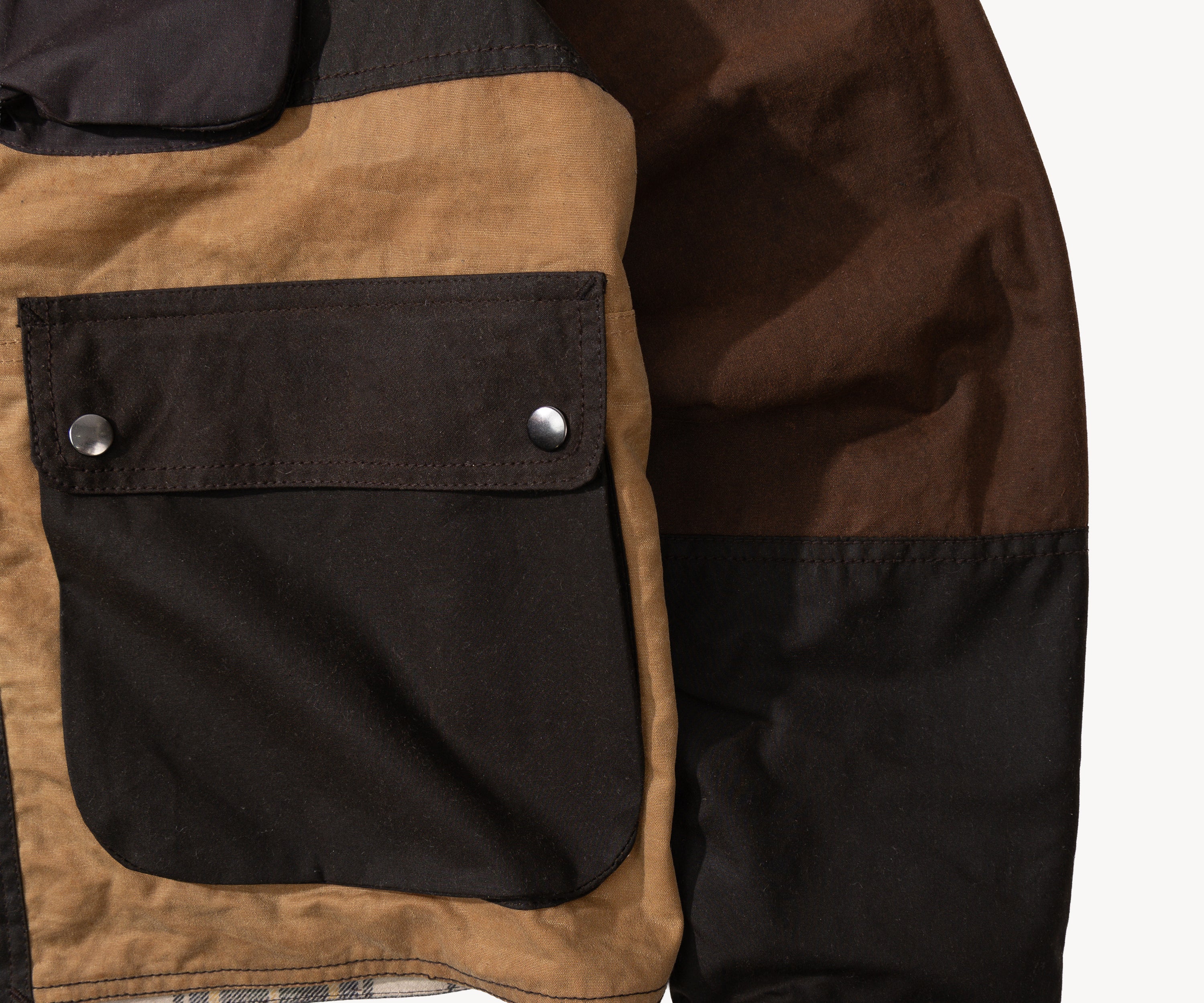 REWORK® FLY WAX JACKET - N° 007 Coats & Jackets SMALL / BROWN - BRUT Clothing