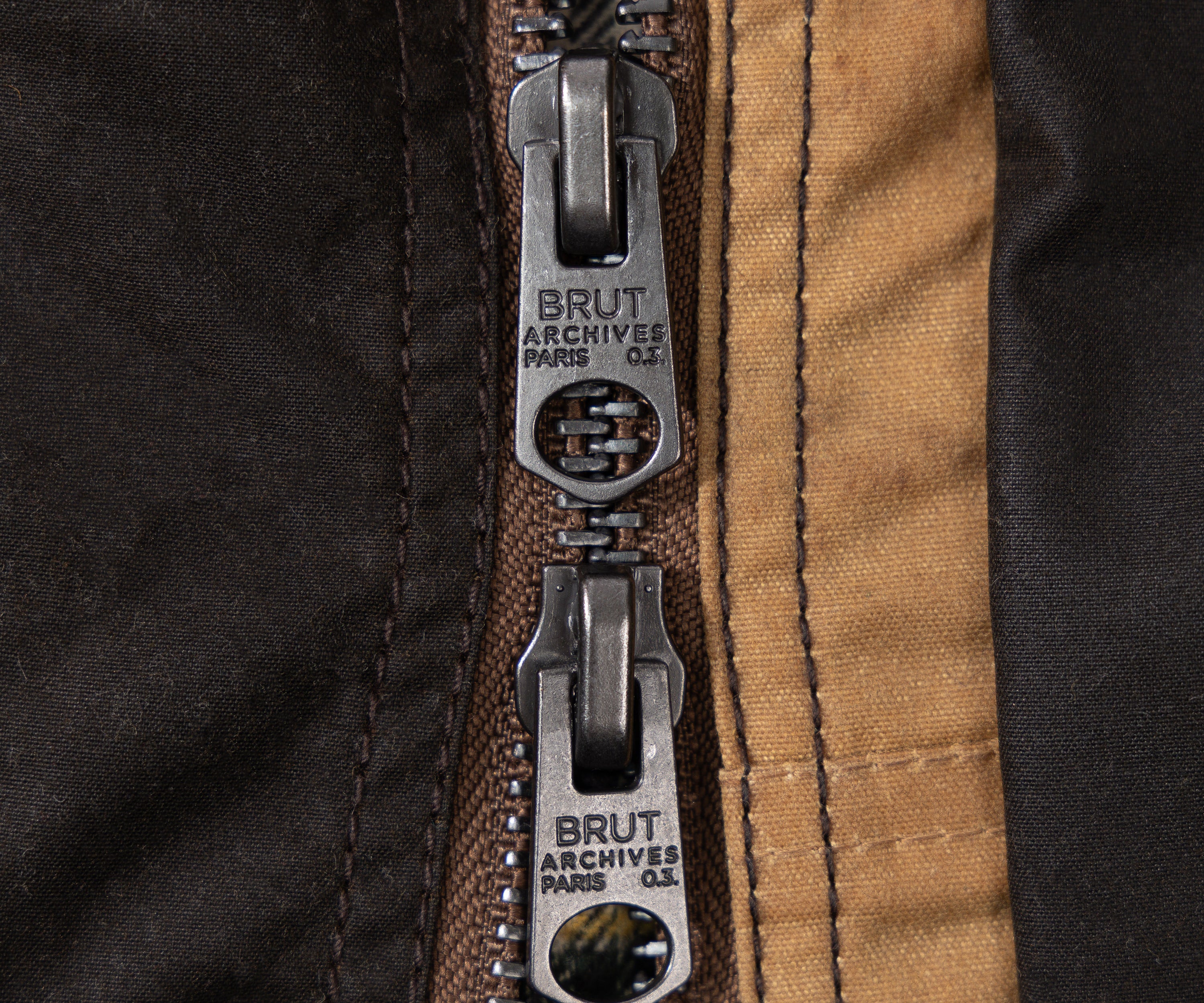 REWORK® FLY WAX JACKET - N° 007 Coats & Jackets SMALL / BROWN - BRUT Clothing