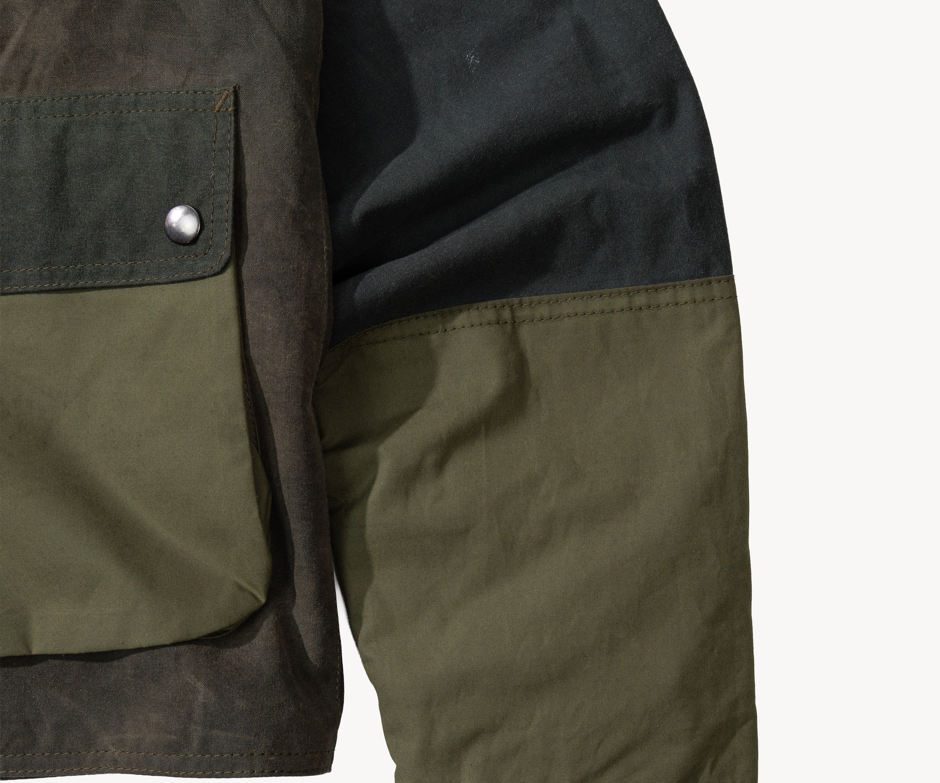 REWORK® FLY WAX JACKET - N° 002 Coats & Jackets SMALL / GREEN - BRUT Clothing