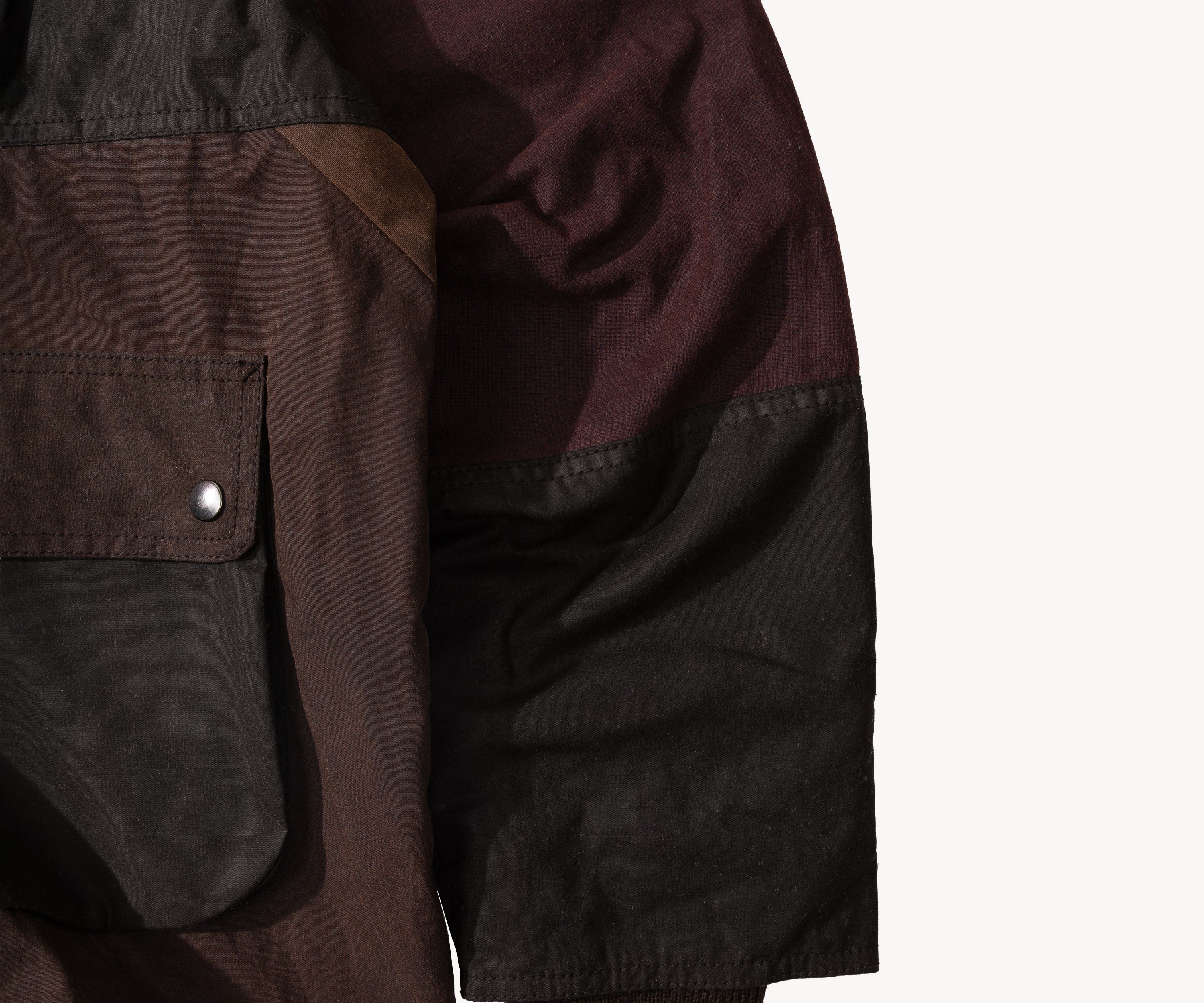 REWORK® FLY WAX JACKET - N° 061 Coats & Jackets X-LARGE / BROWN - BRUT Clothing