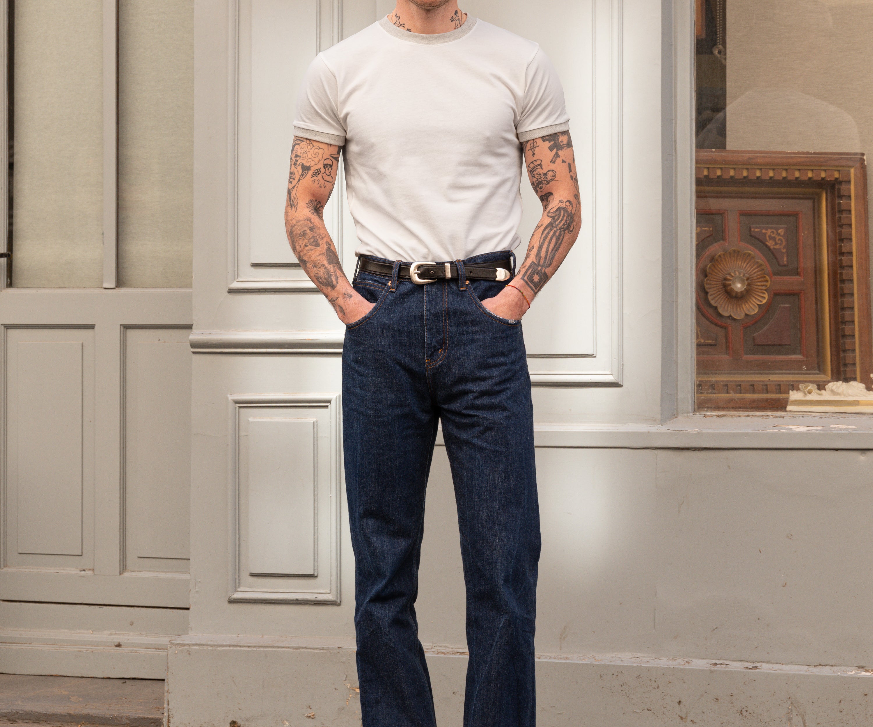 T-shirts THE RINGER TEE X-SMALL / BLANC - BRUT Clothing