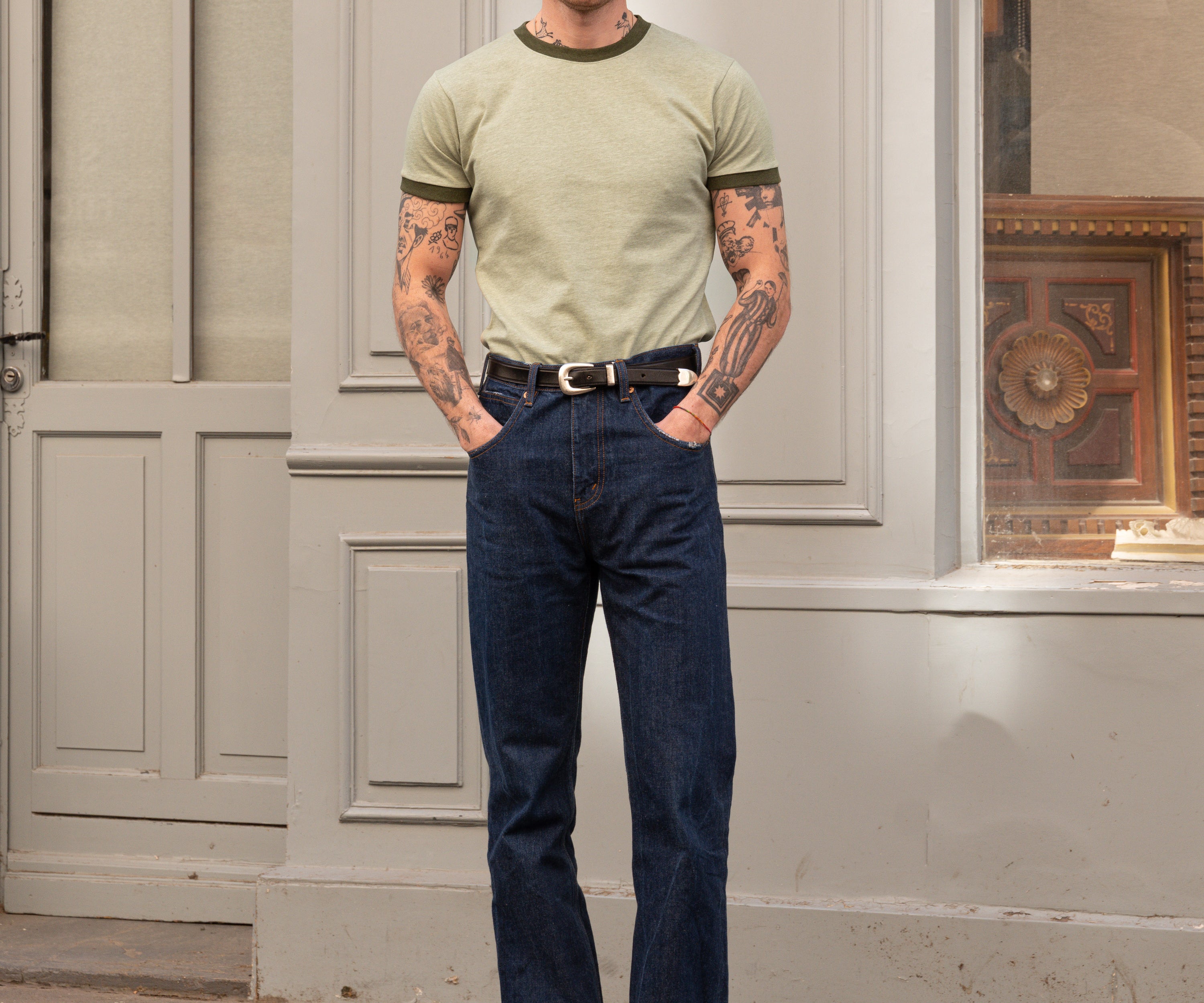 THE RINGER TEE T-Shirts X-SMALL / LIGHT GREEN - BRUT Clothing
