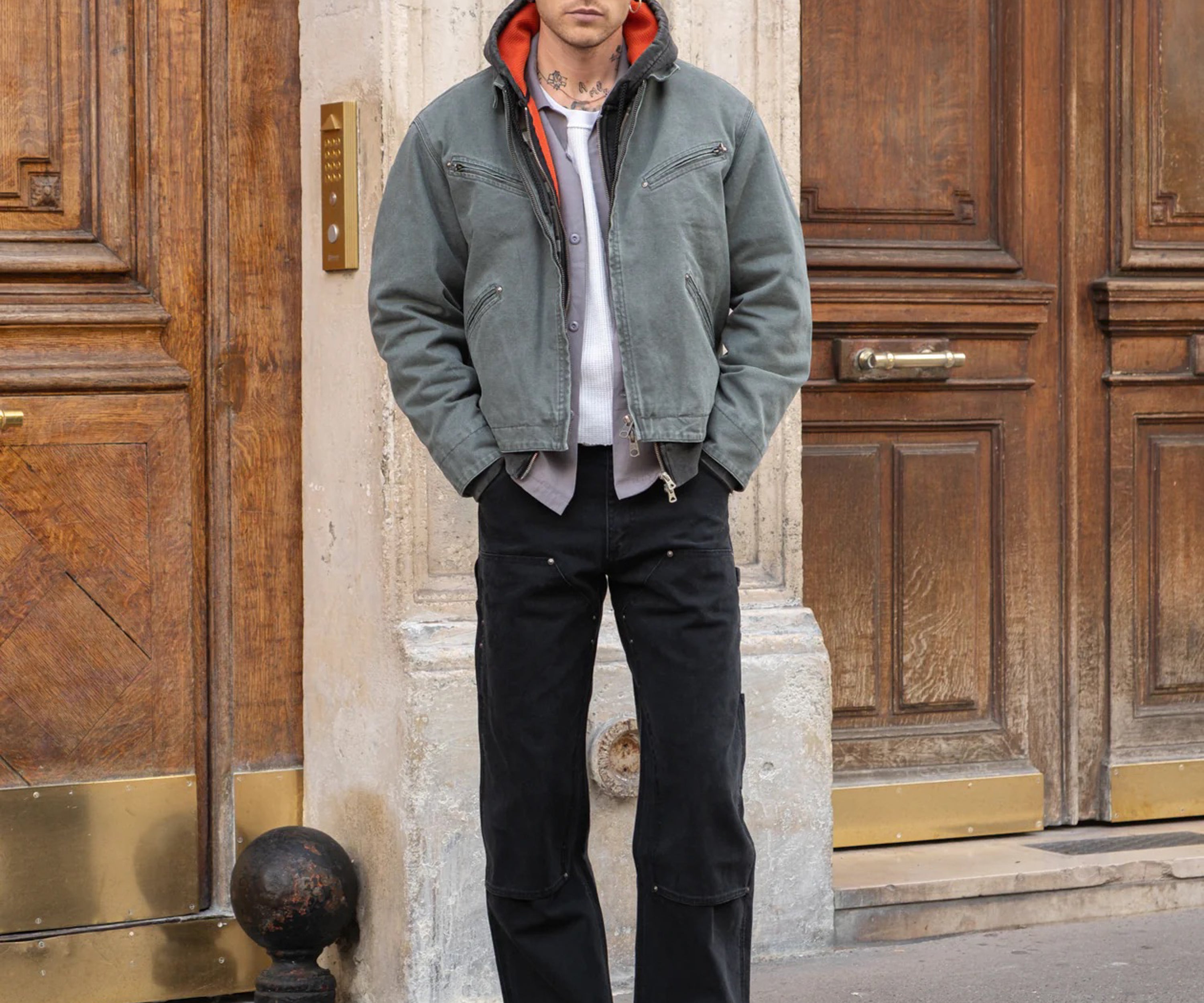 THE BEIRING JACKET Coats & Jackets X-SMALL / SLATE GREEN - BRUT Clothing